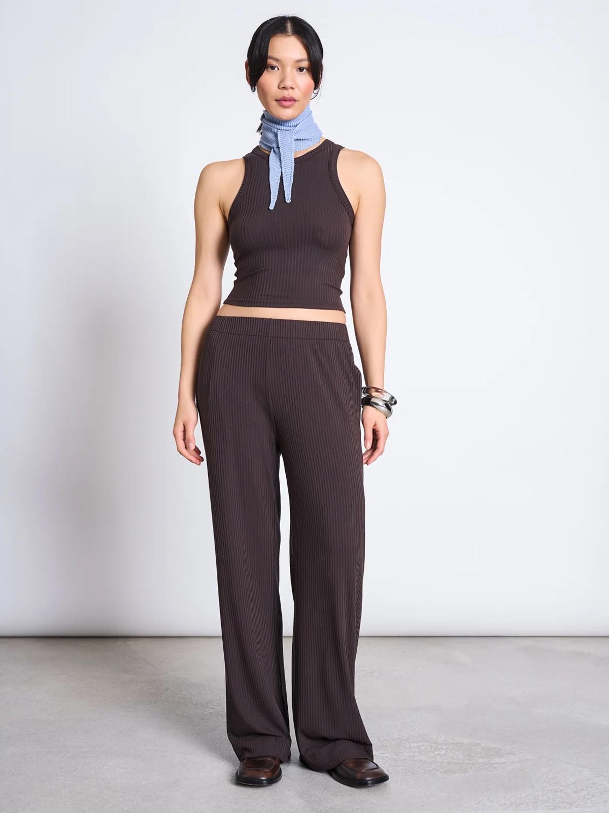 Jan 'n June Porto Rib Tank Top Mud