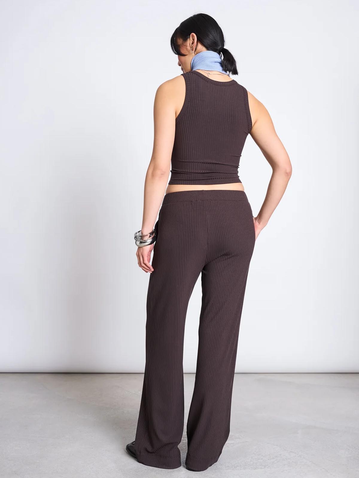 Jan 'n June Porto Rib Tank Top Mud