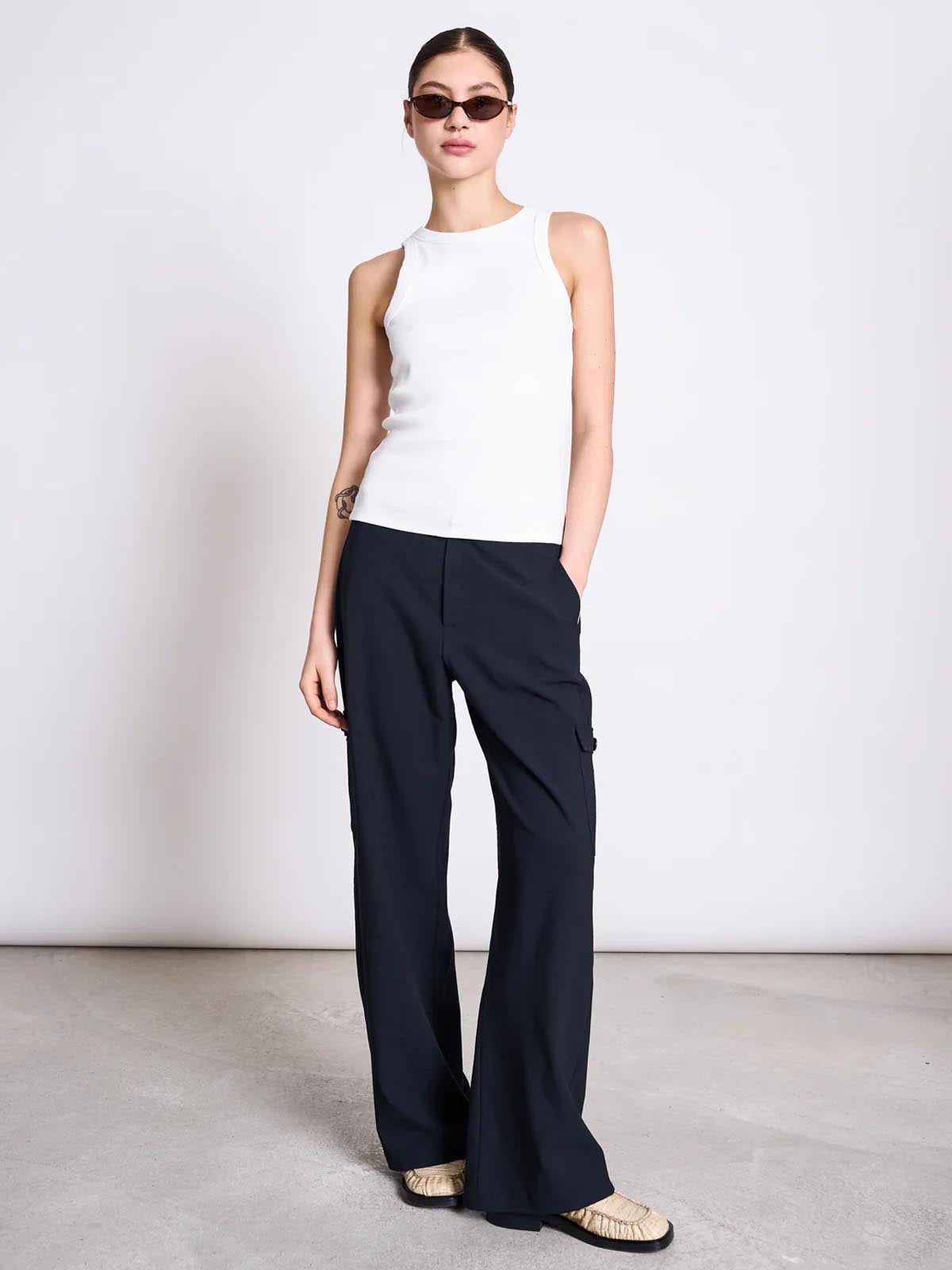 Jan 'n June Porto Tank Top Long White