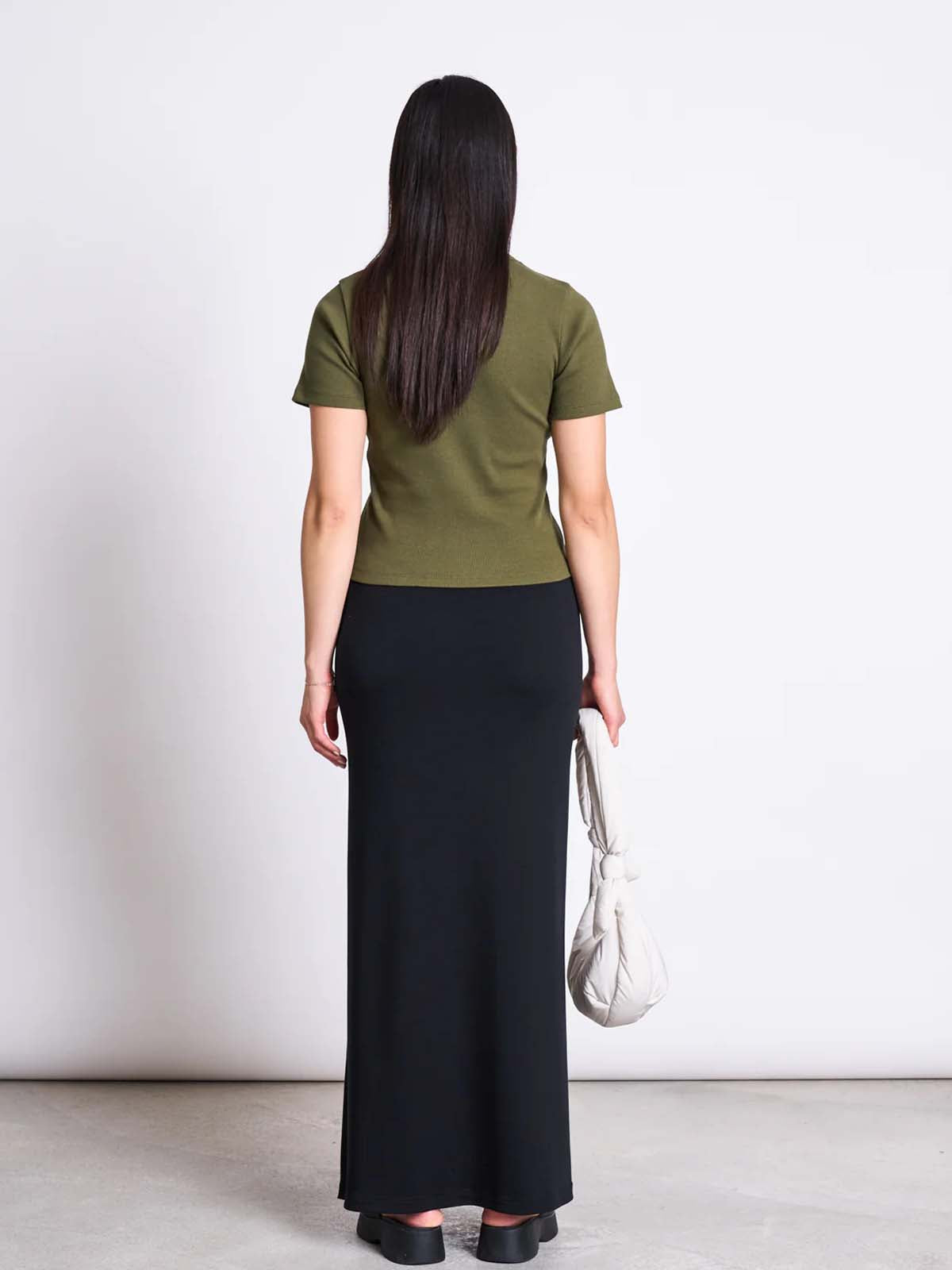 Jan 'n June Rib T-Shirt Nile Dark Olive