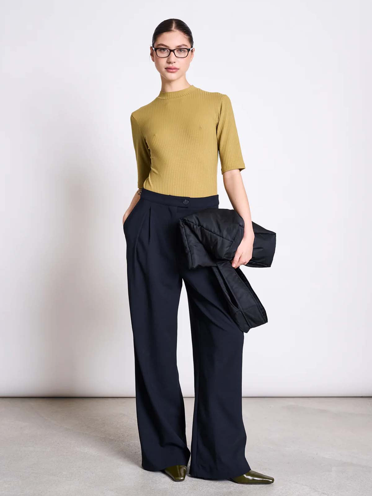 Jan 'n June Rib T-Shirt Nina Woody Olive