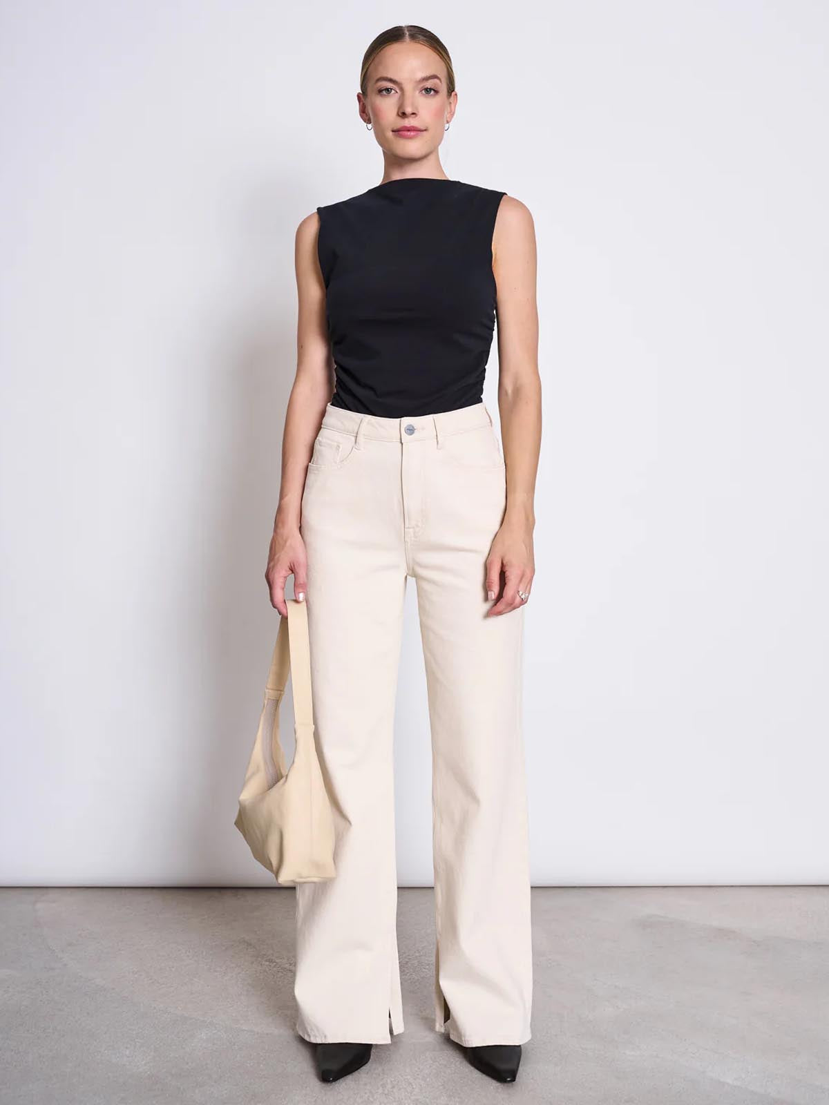 Jan 'n June Ruffle Top Rafo Black