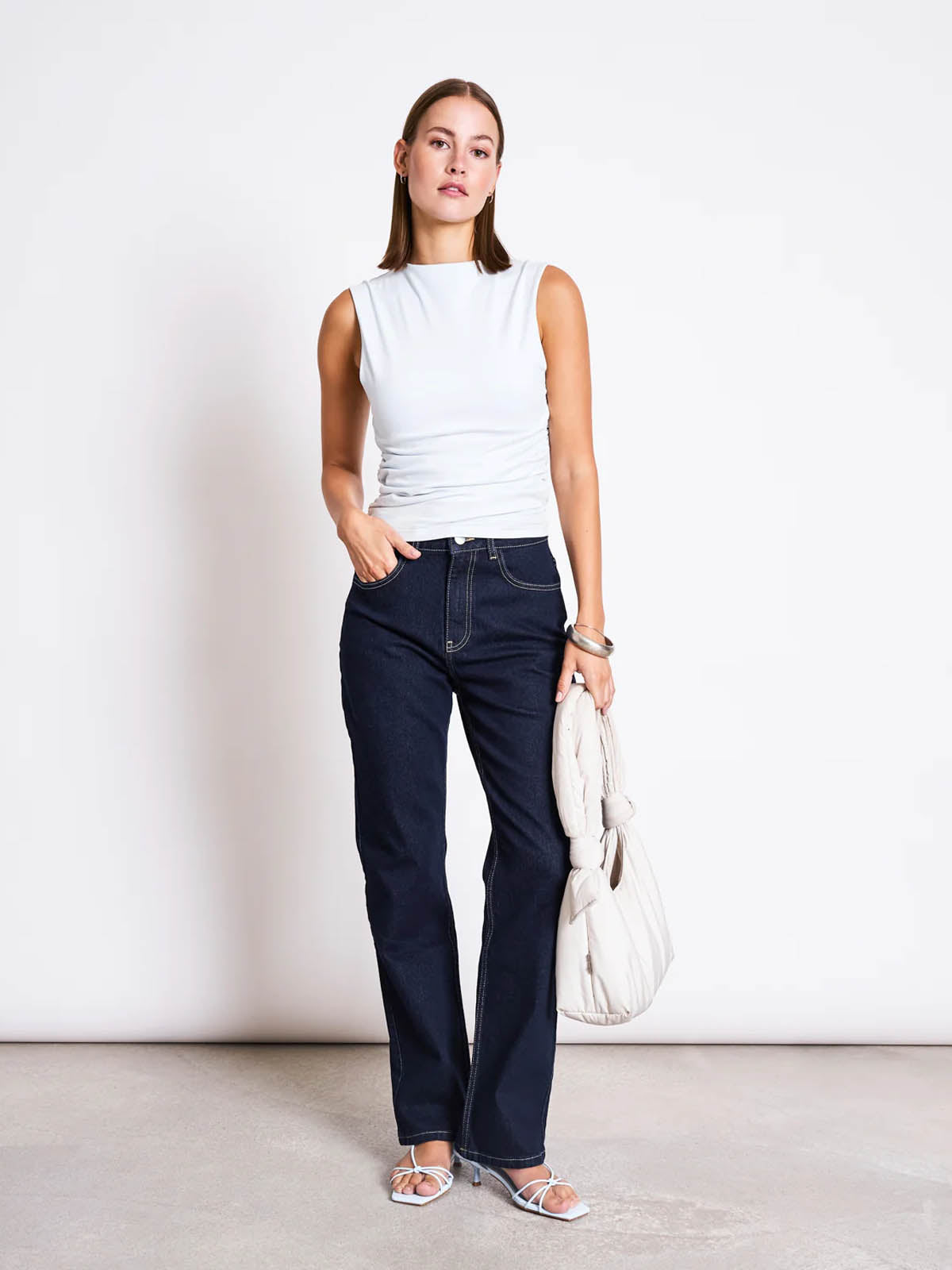 Jan 'n June Ruffle Top Rafo Ice Blue