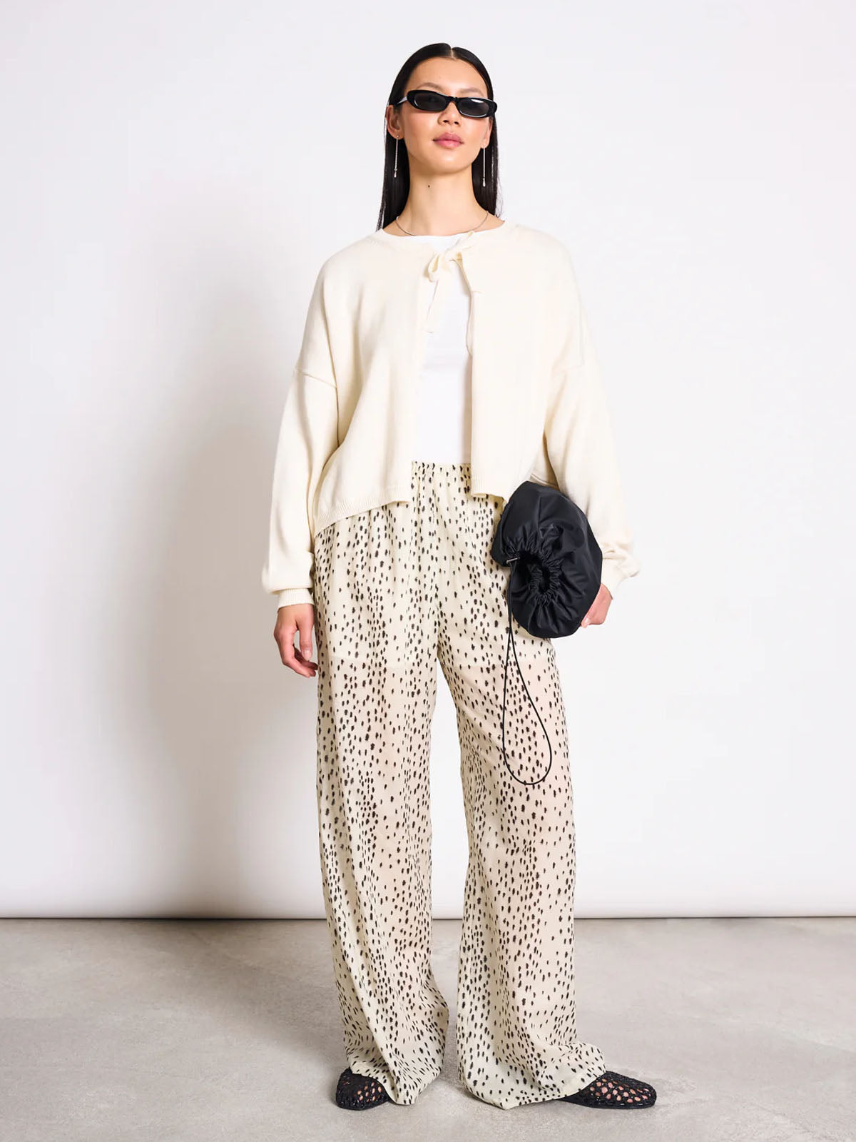 Jan 'n June Wide Cotton Pant Origan Dalmation Dots