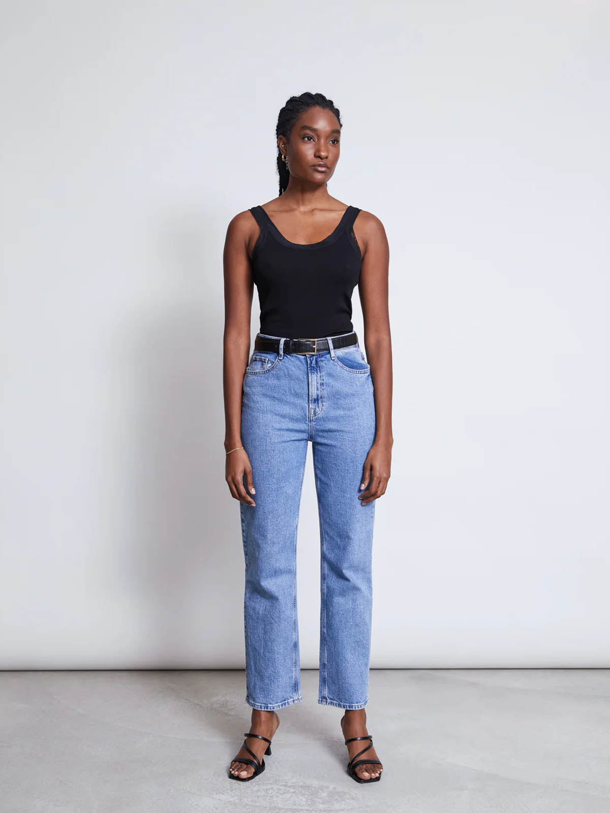 Jan 'n June LLuvia Mesh Detail Top Black