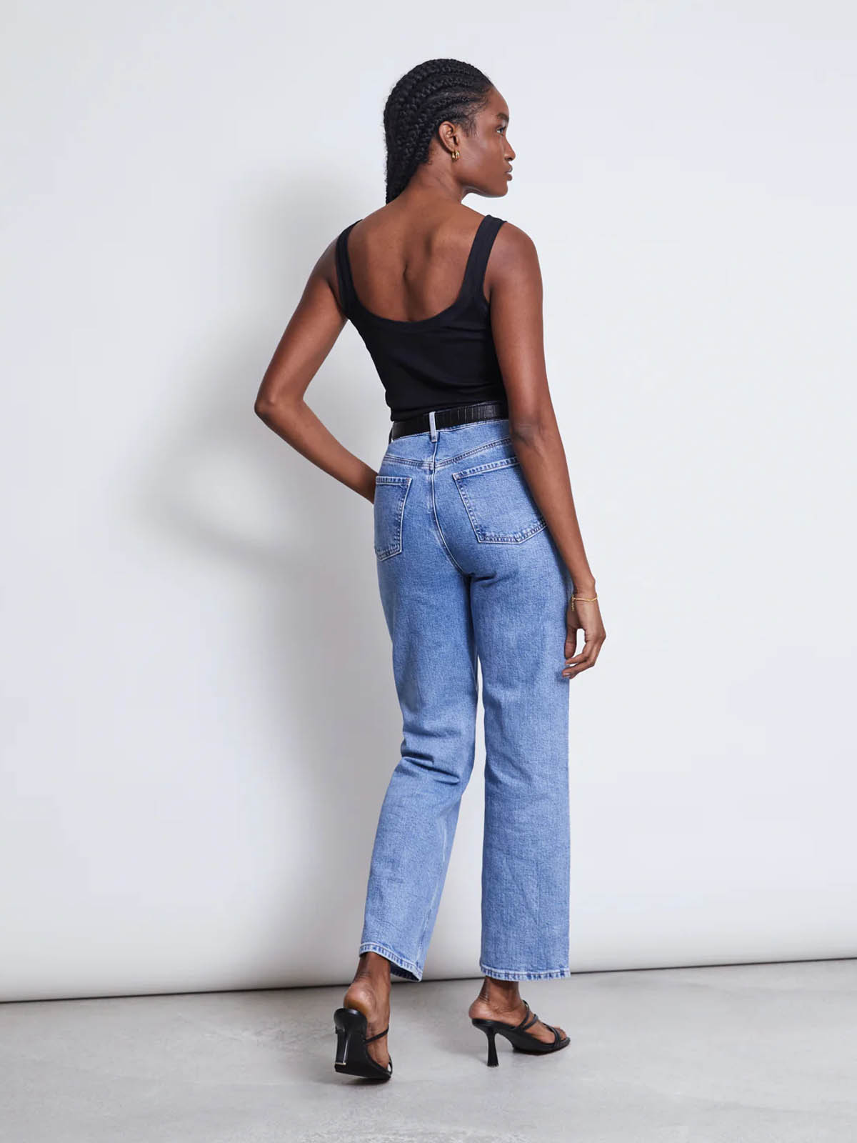 Jan 'n June LLuvia Mesh Detail Top Black