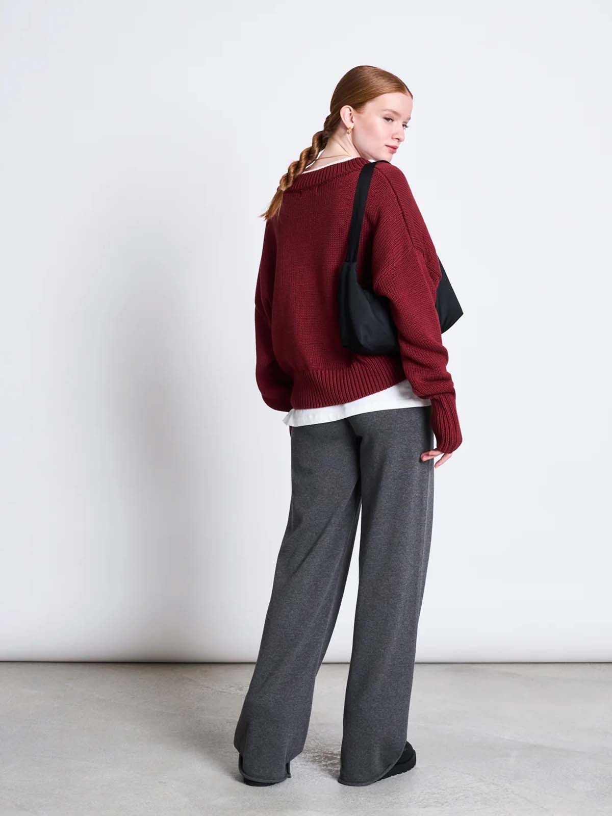 Jan 'n June Luz V-Neck Jumper Syrah