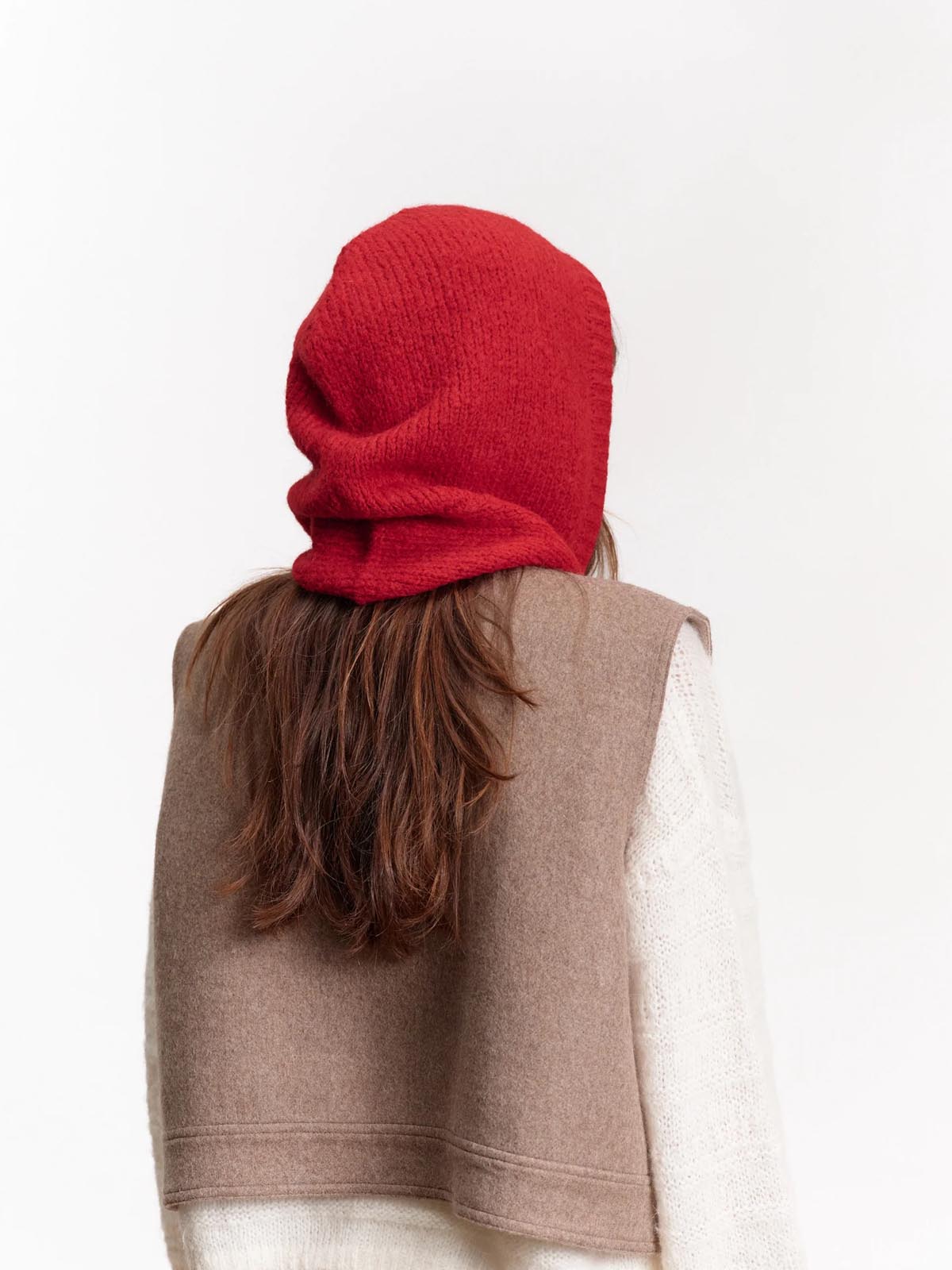 Jungle Folk Capucha Scarf Pomegranate