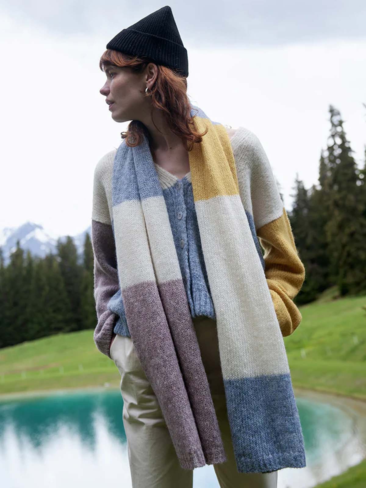 Jungle Folk Delta Scarf Sky & Sun