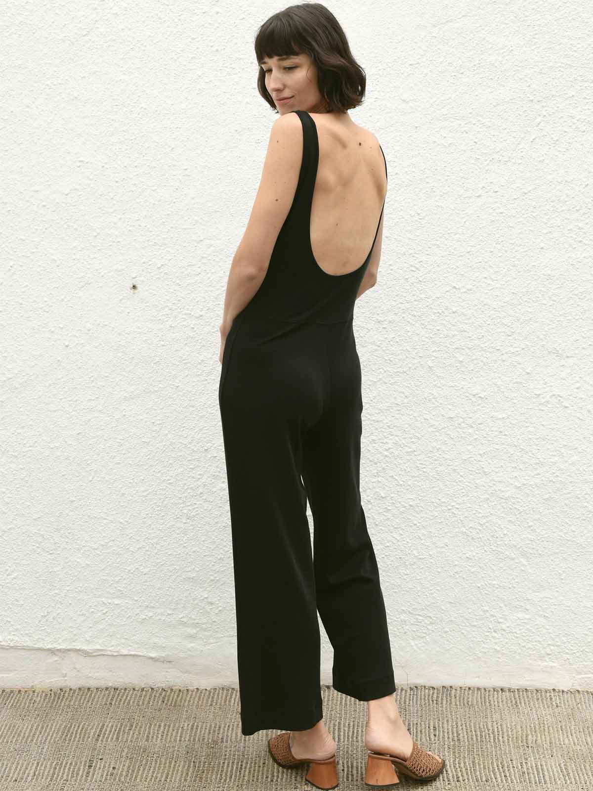 Jungle Folk Jazz Jumpsuit Black