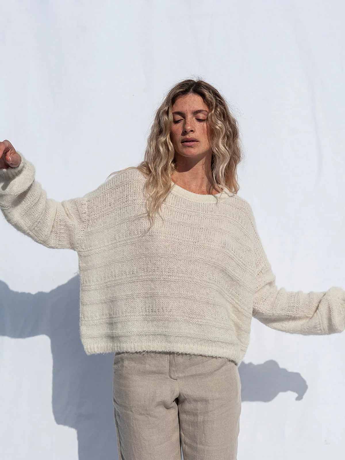 Jungle Folk Juliet Sweater Ivory