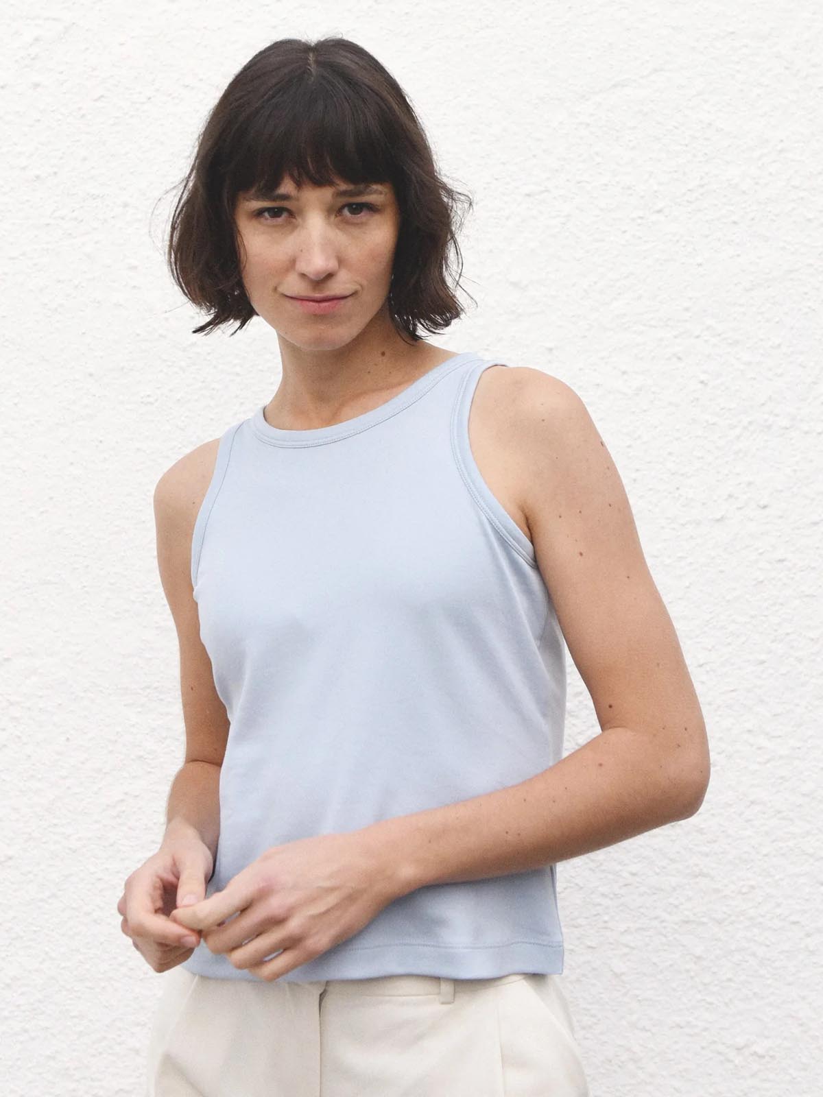 Jungle Folk Kaia Tank Top Ice Blue