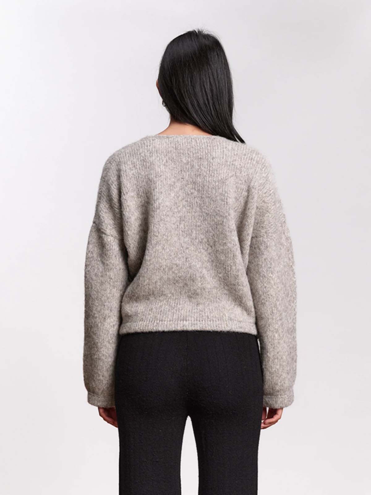Jungle Folk Lumi Wrap Cardigan Light Grey