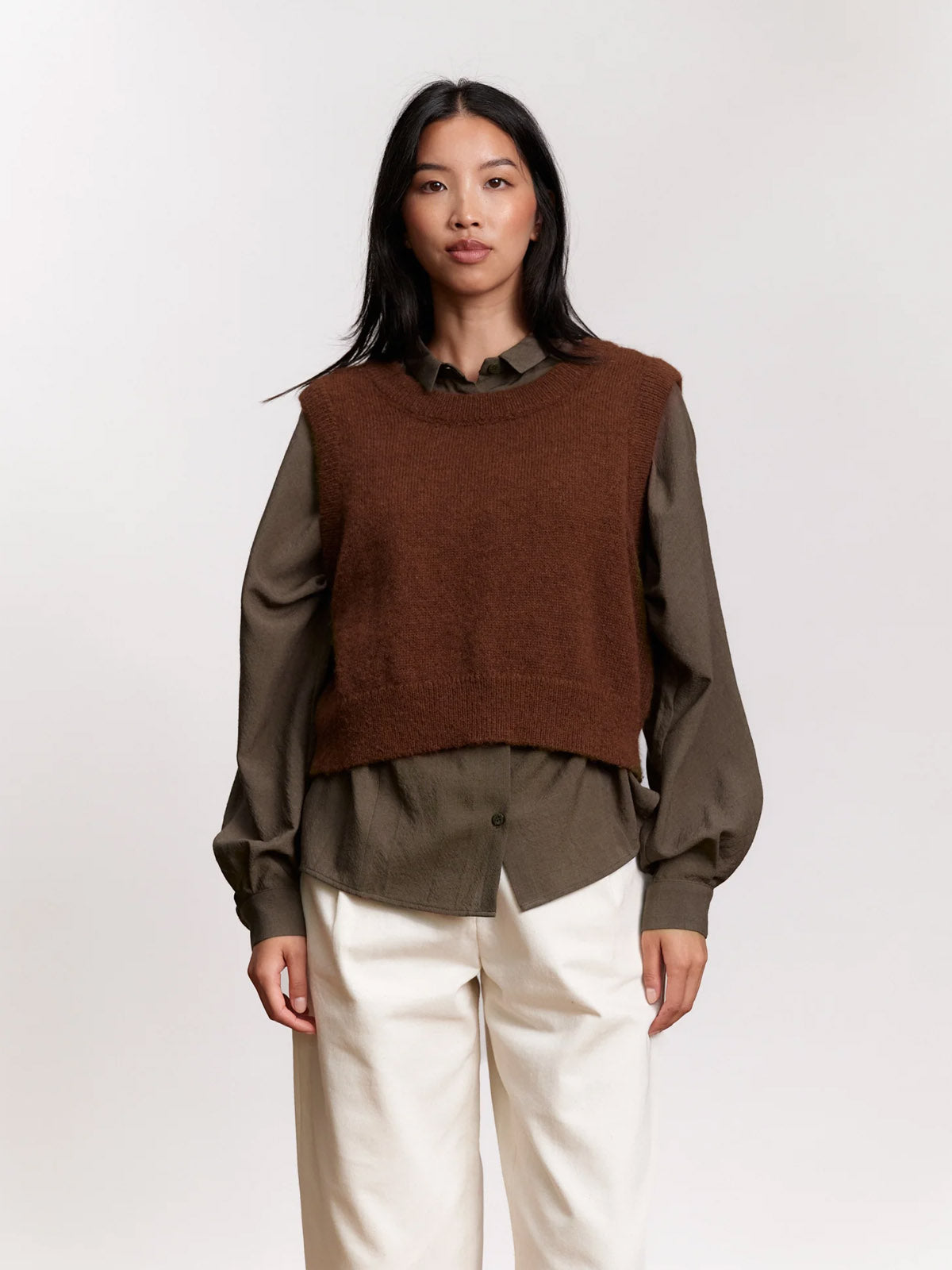Jungle Folk Ruby Vest Chocolate