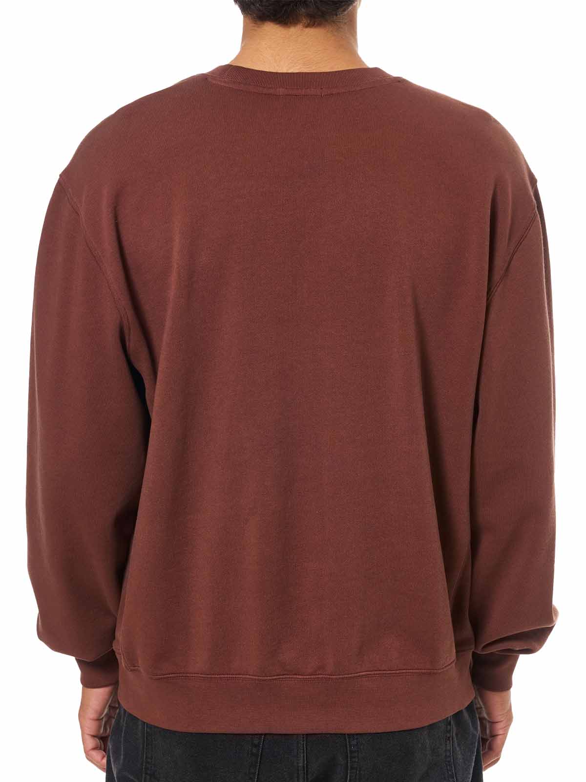 Katin Embroidered Crew Fleece Mahogany
