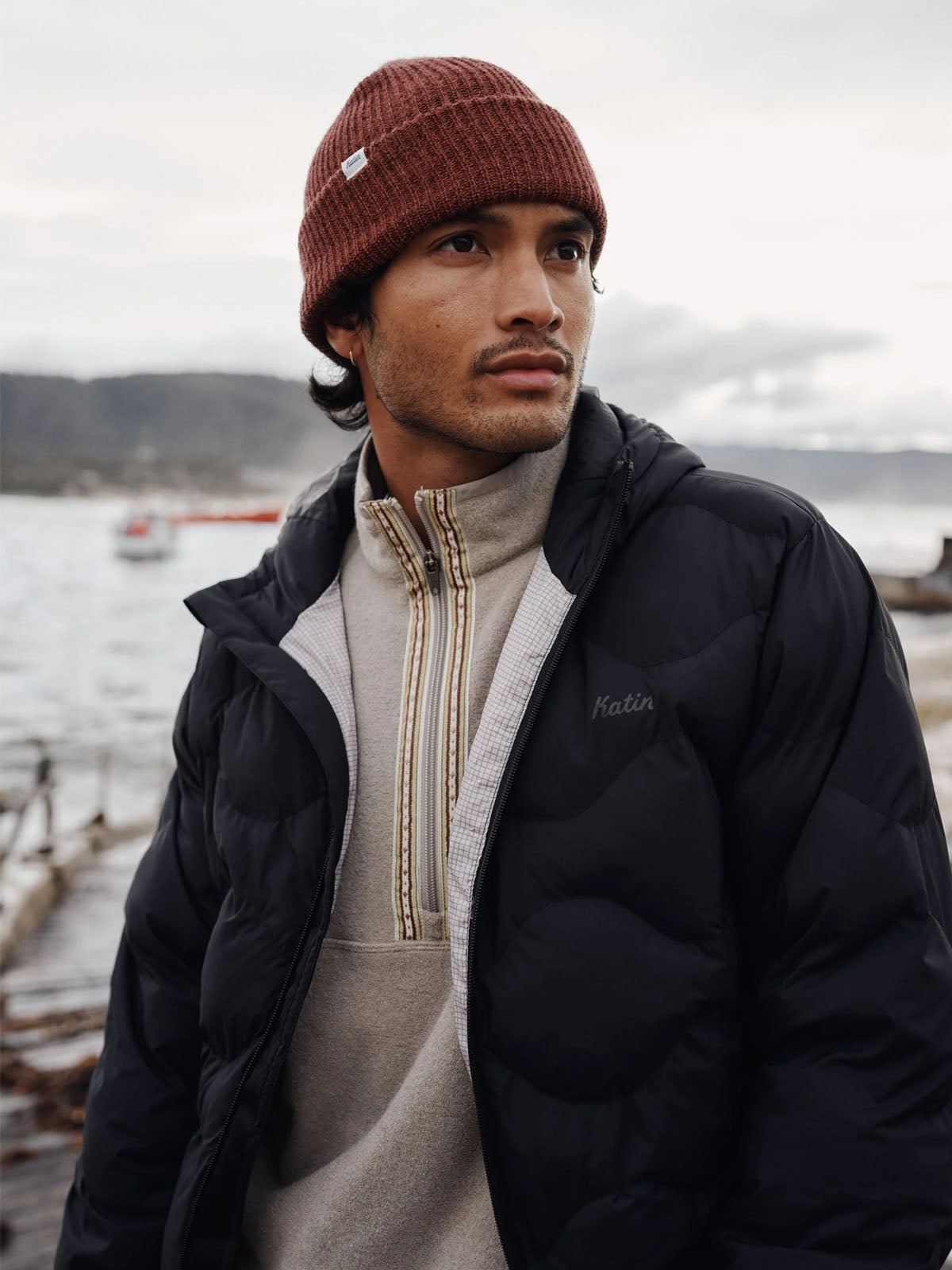 Katin Henson Hooded Puffer Jacket Black