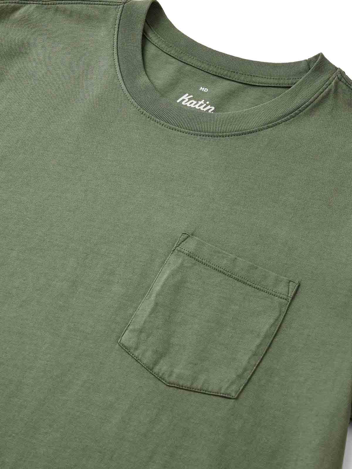 Katin Base Tee Olive Sand Wash
