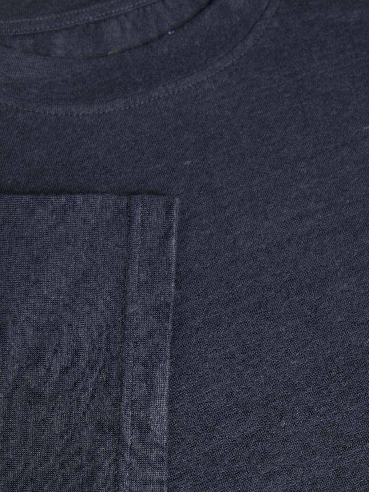 La Paz Botelho T-Shirt Navy Linen SS