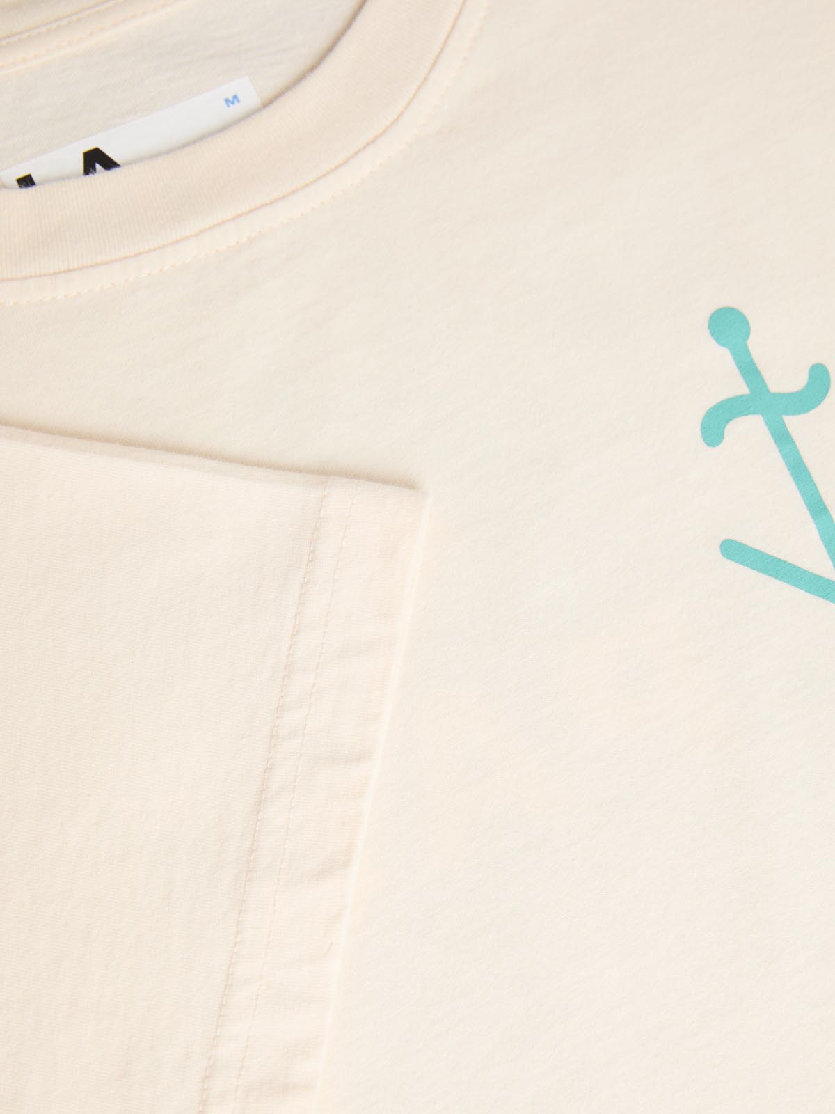La Paz Botelho T-Shirt Paz Ecru / Green