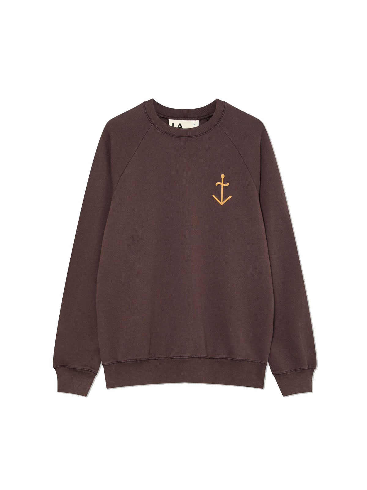 La Paz Cunha Sweatshirt Brown Roasted Yellow Logo