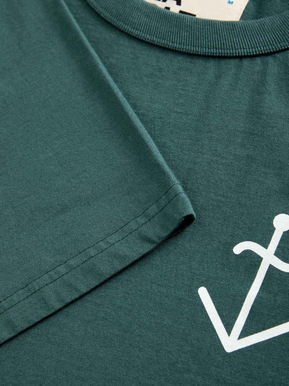 La Paz Dantas T-Shirt Dark Green Off-White Logo