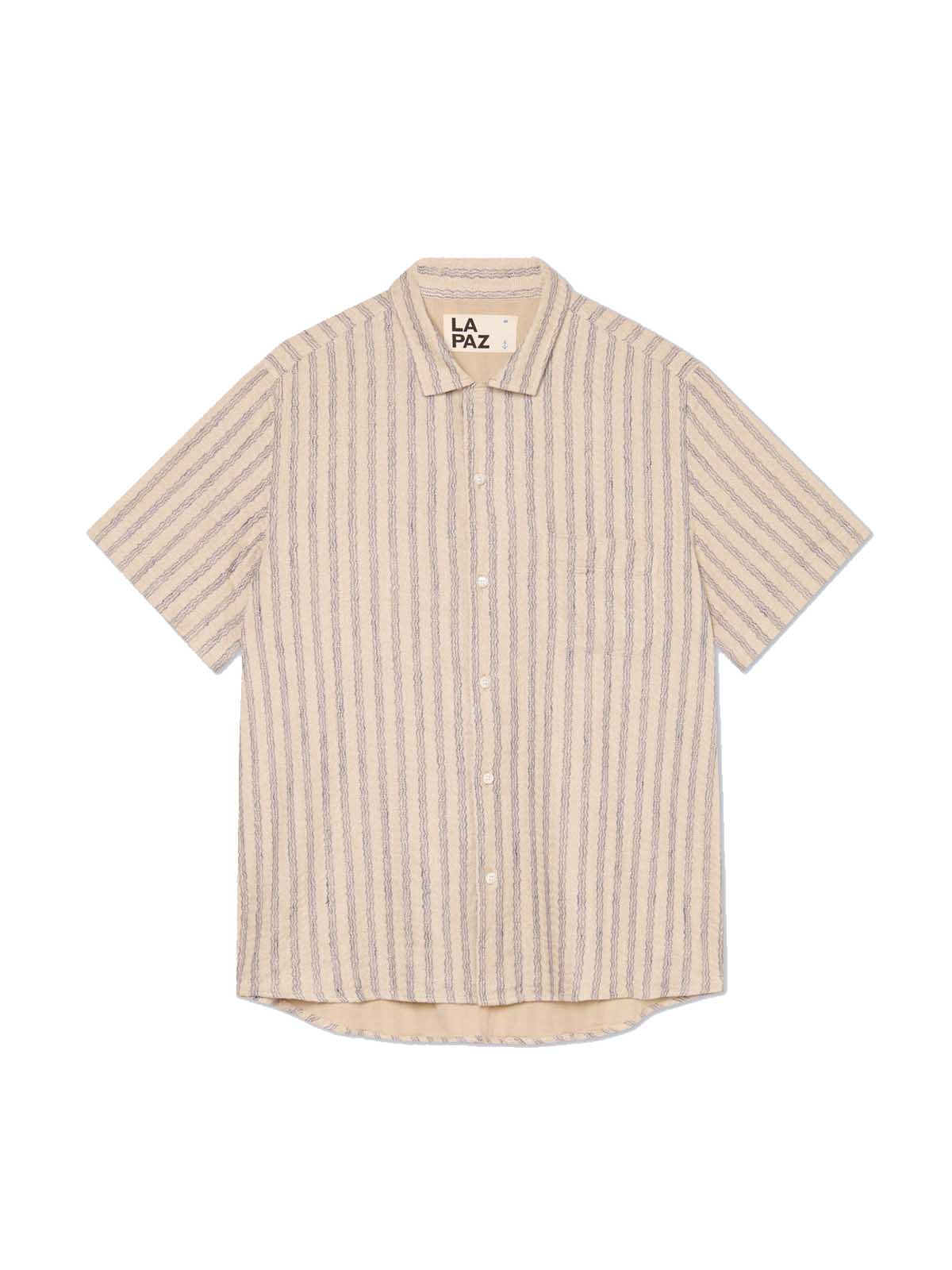 La Paz Silveira SS Shirt Blue Stripes