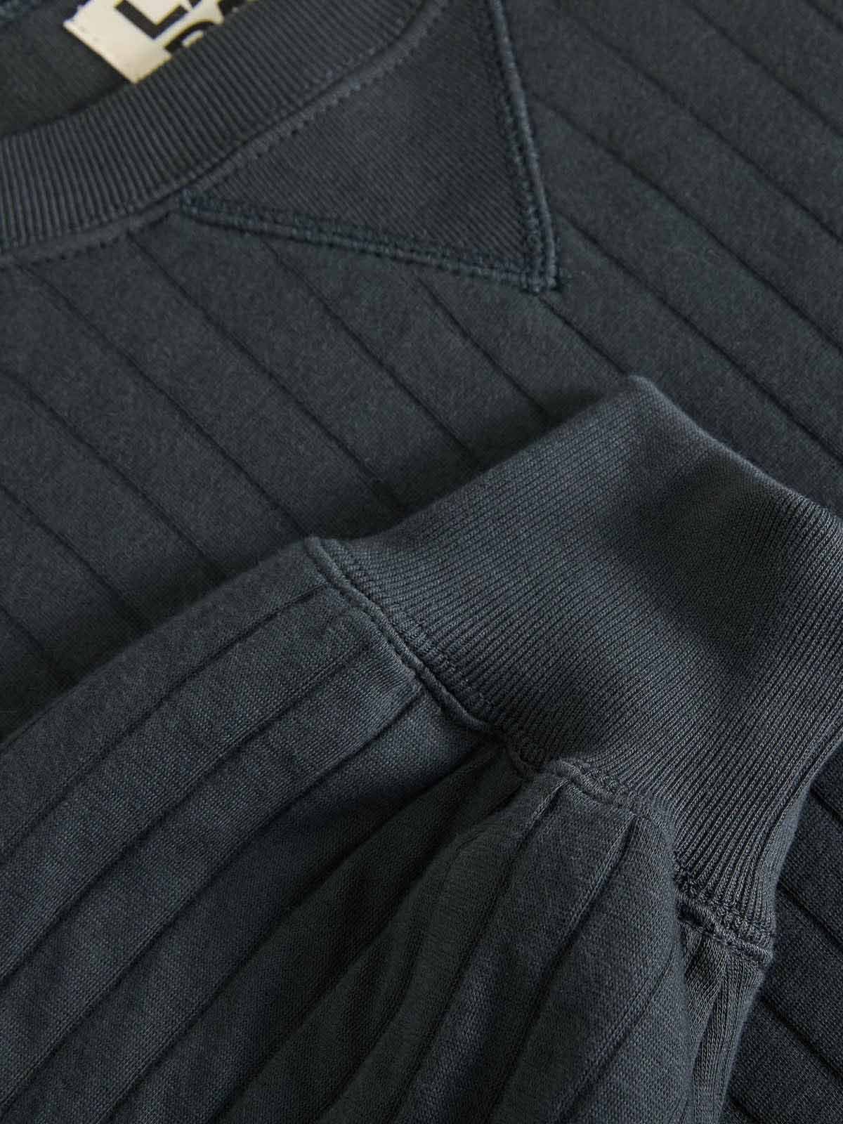 La Paz Xavier Sweatshirt Ribbed Black Sand