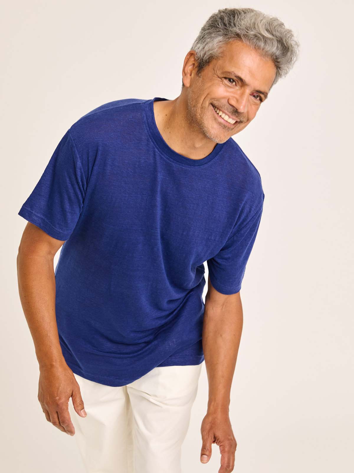 La Paz Botelho T-Shirt Navy Linen