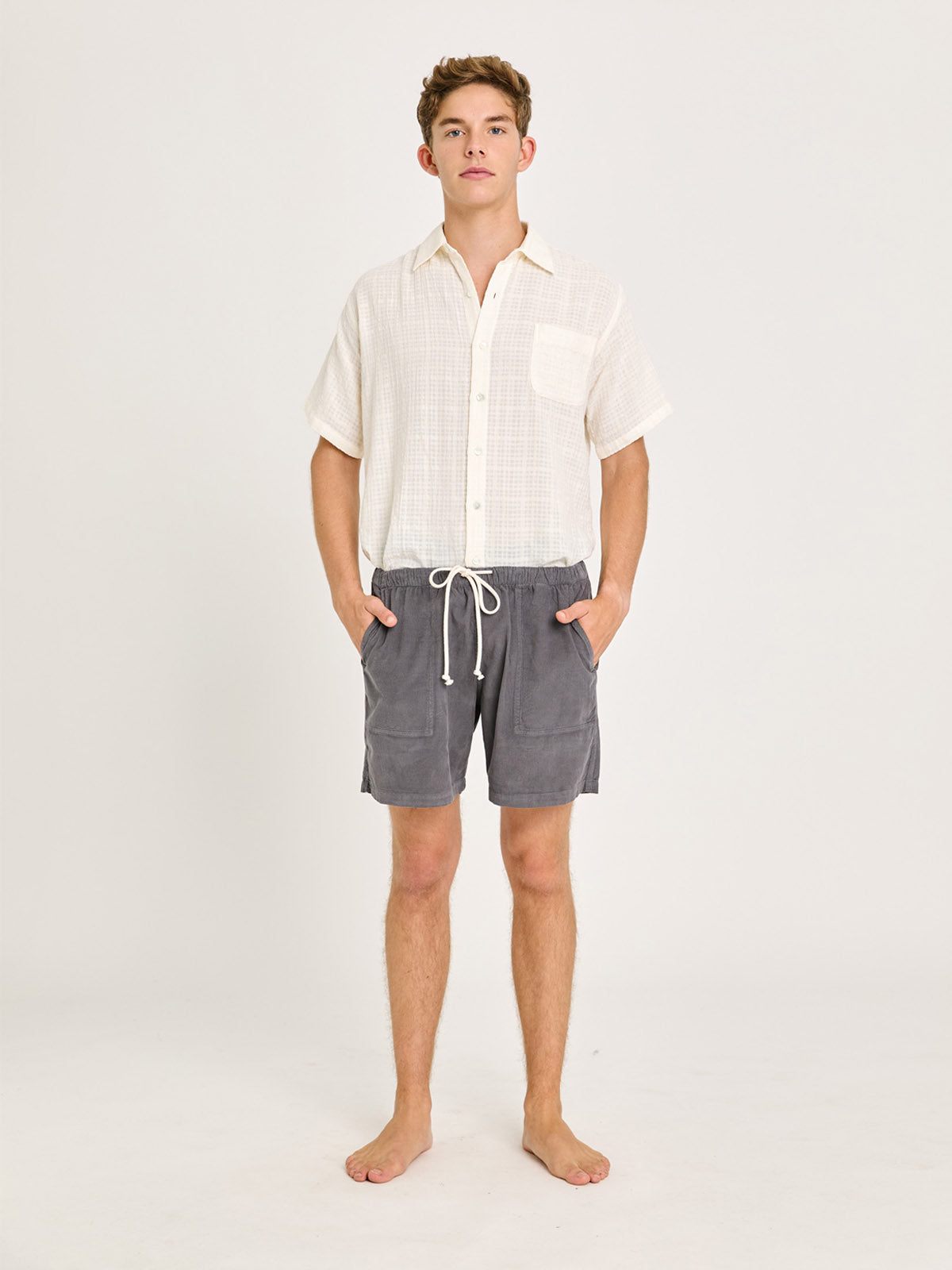 La Paz Formigal Shorts Smoked Pearl Baby Cord
