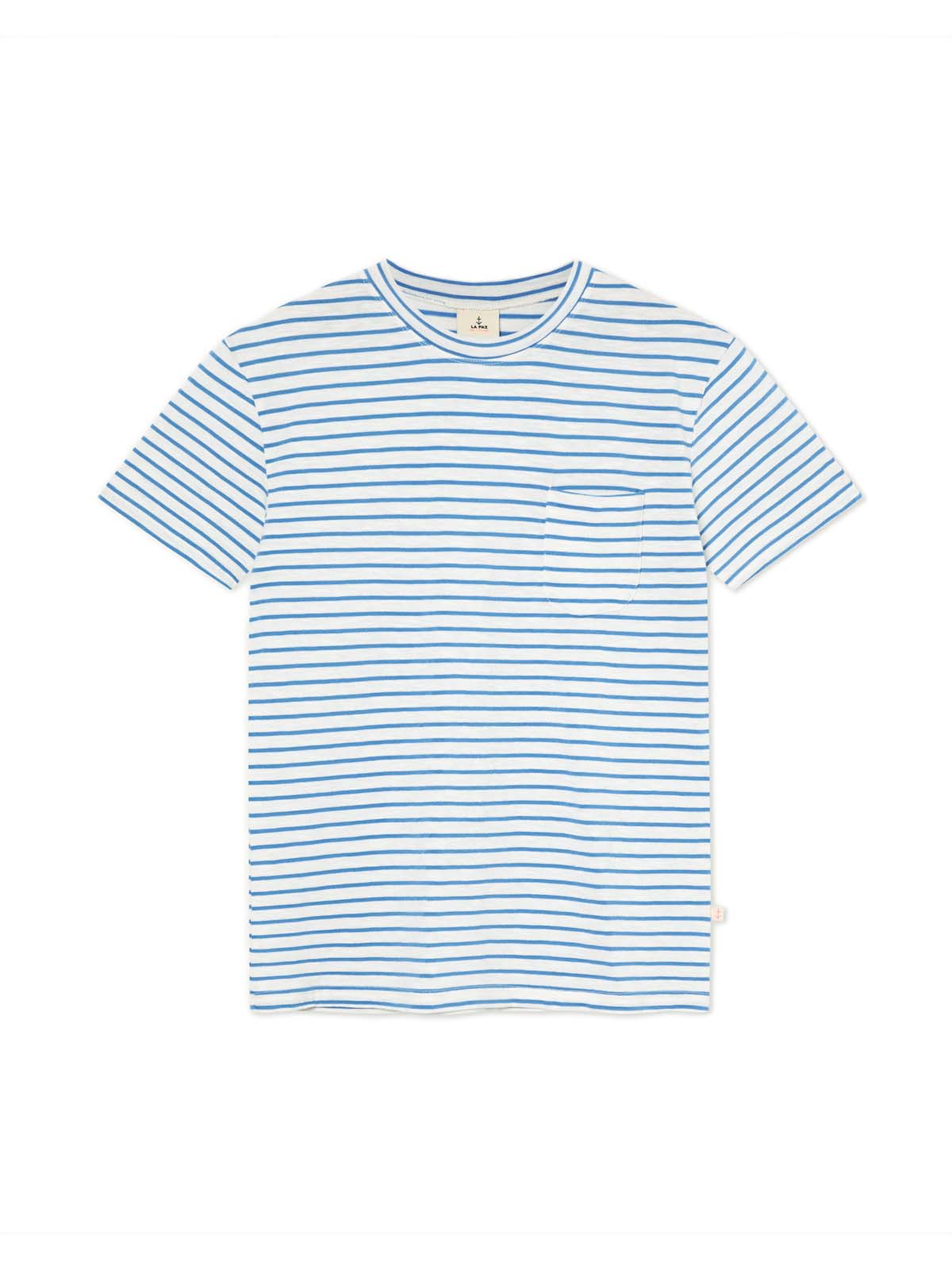 La Paz Guerreiro Pocket T-Shirt Azure Stripes