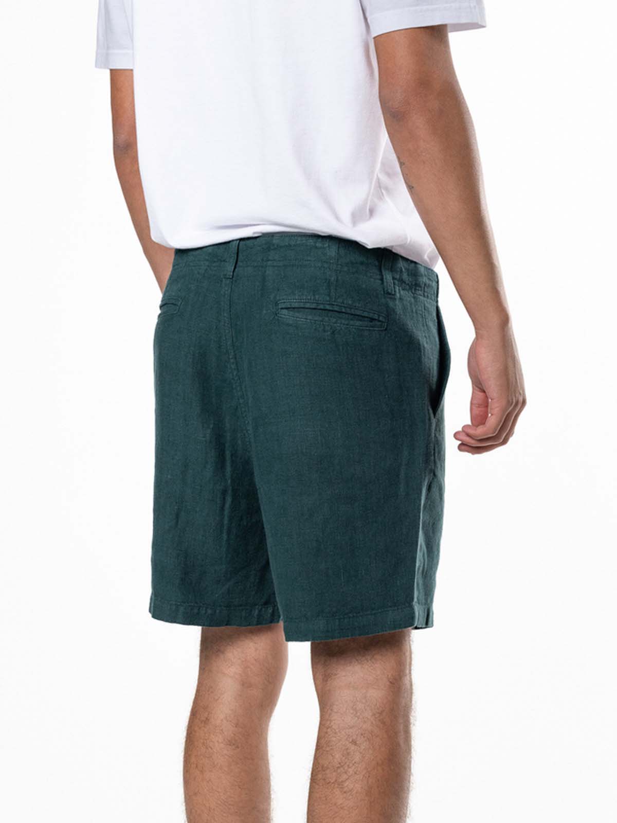 La Paz Maciel Classic Linen Shorts Sea Moss