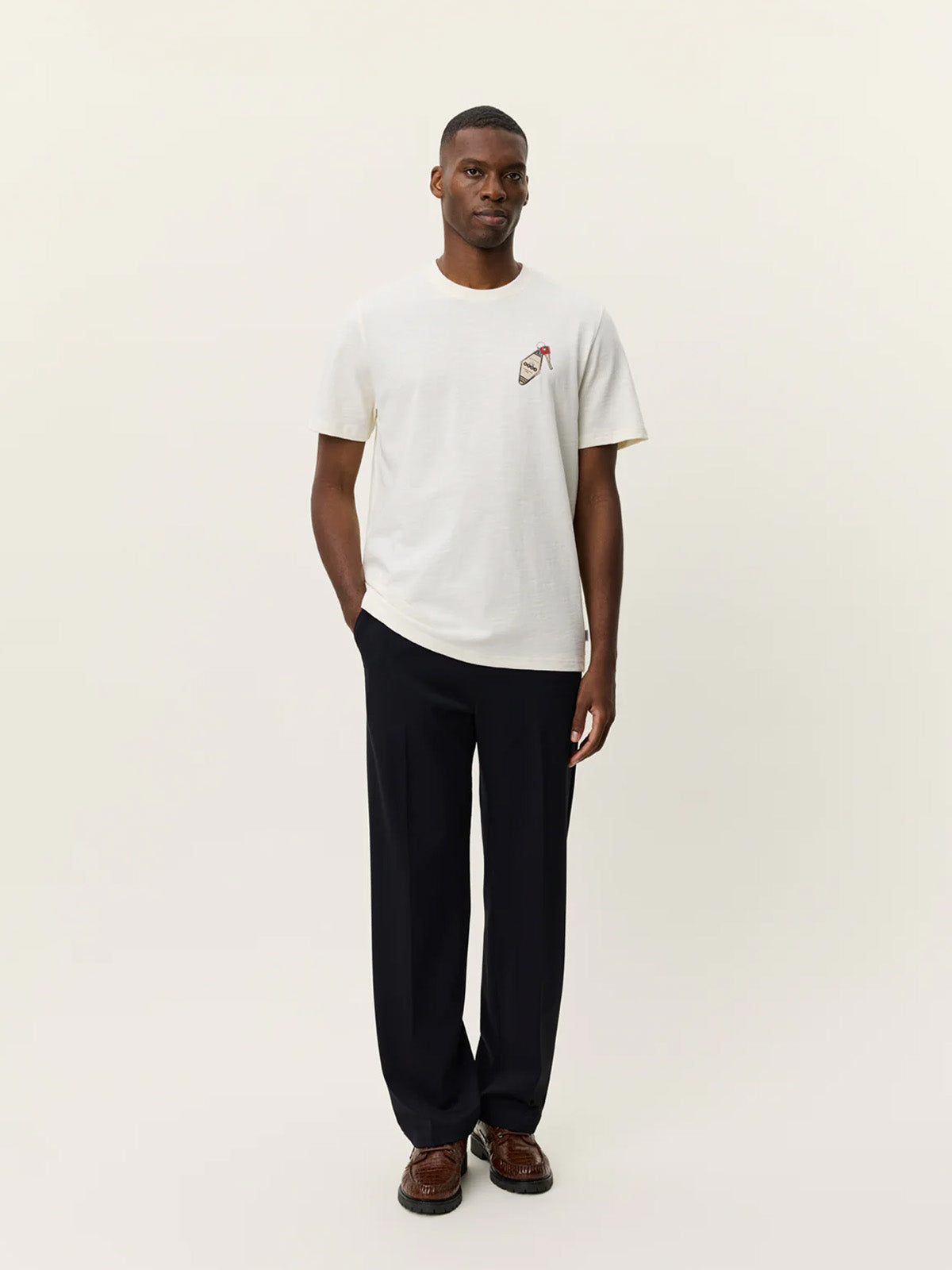 Les Deux Ben Troy T-Shirt Light Ivory