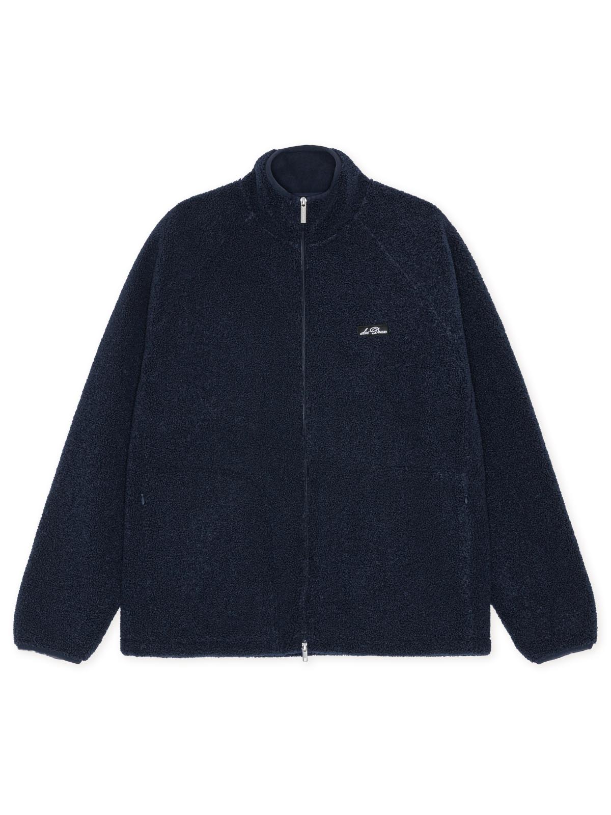 Les Deux Patch Teddy Jacket Dark Navy