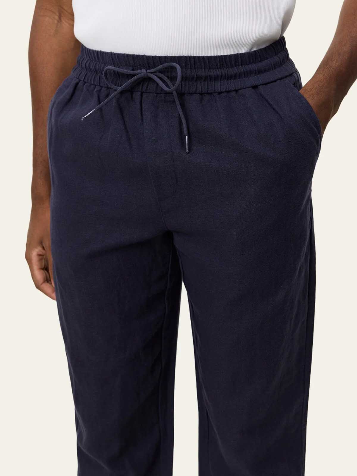 Les Deux Patrick Linen Pants Navy