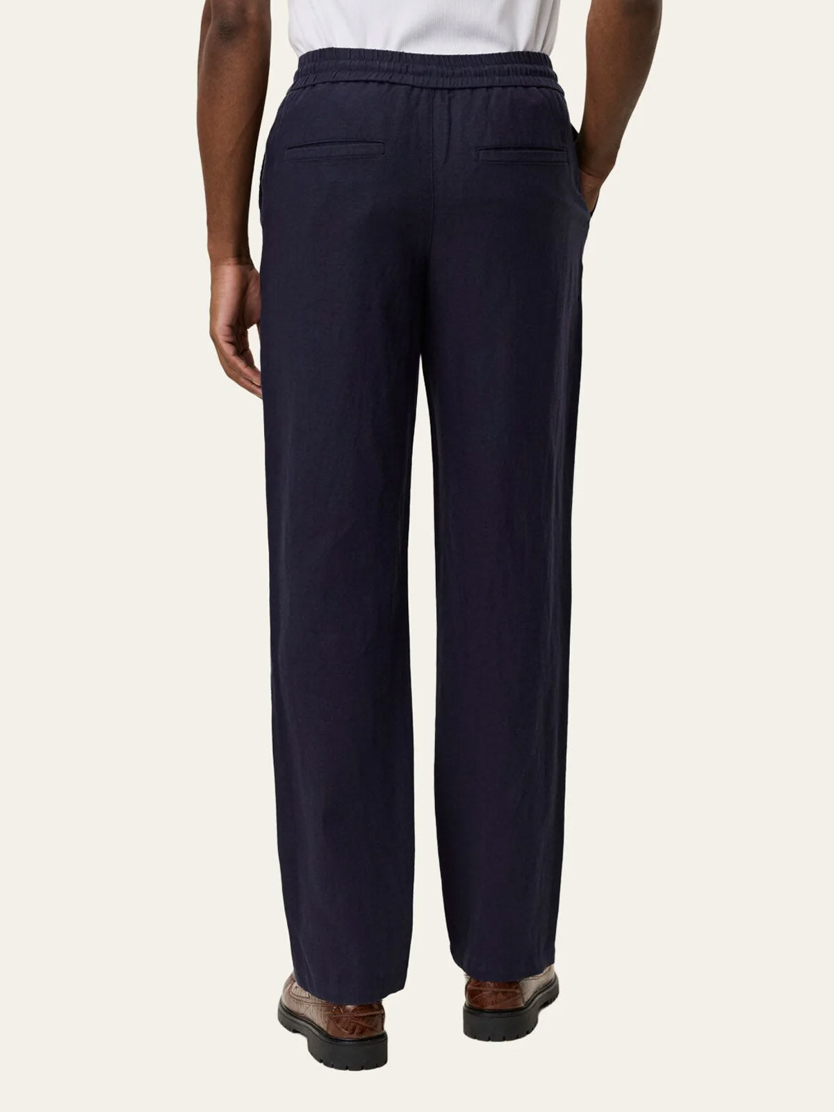 Les Deux Patrick Linen Pants Navy