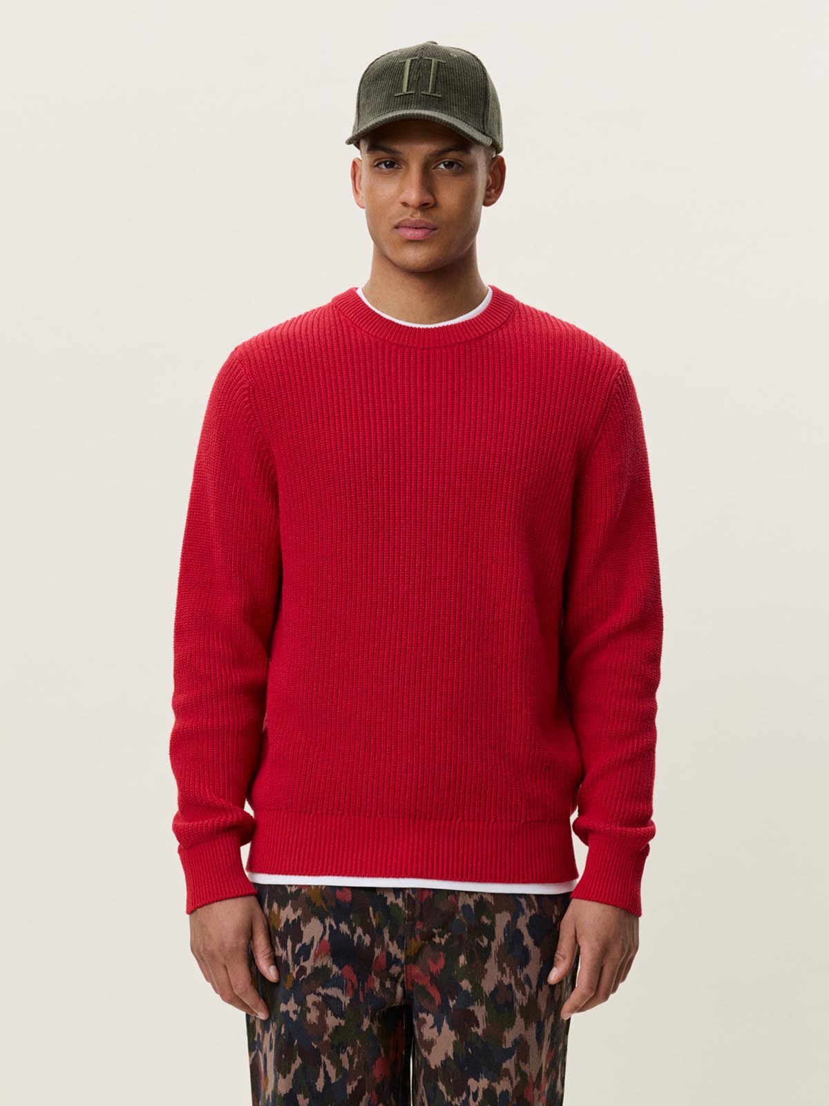 Les Deux Rib Crewneck Knit Samba