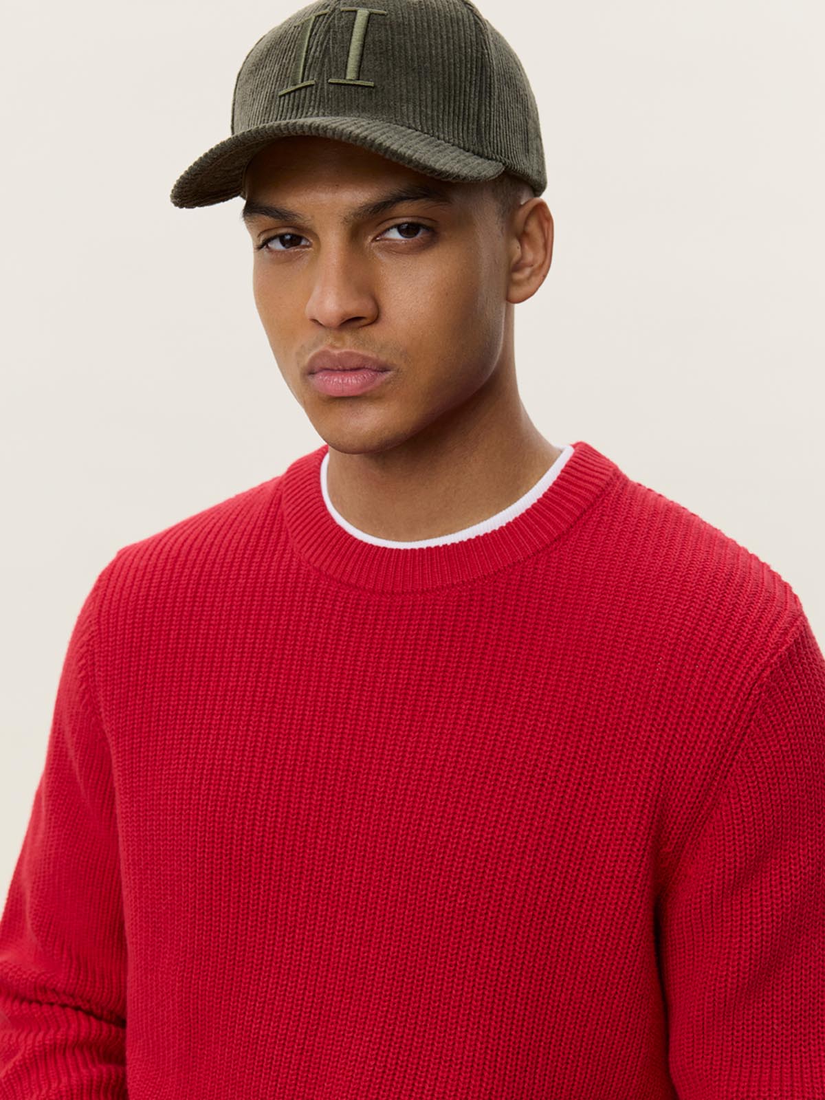 Les Deux Rib Crewneck Knit Samba