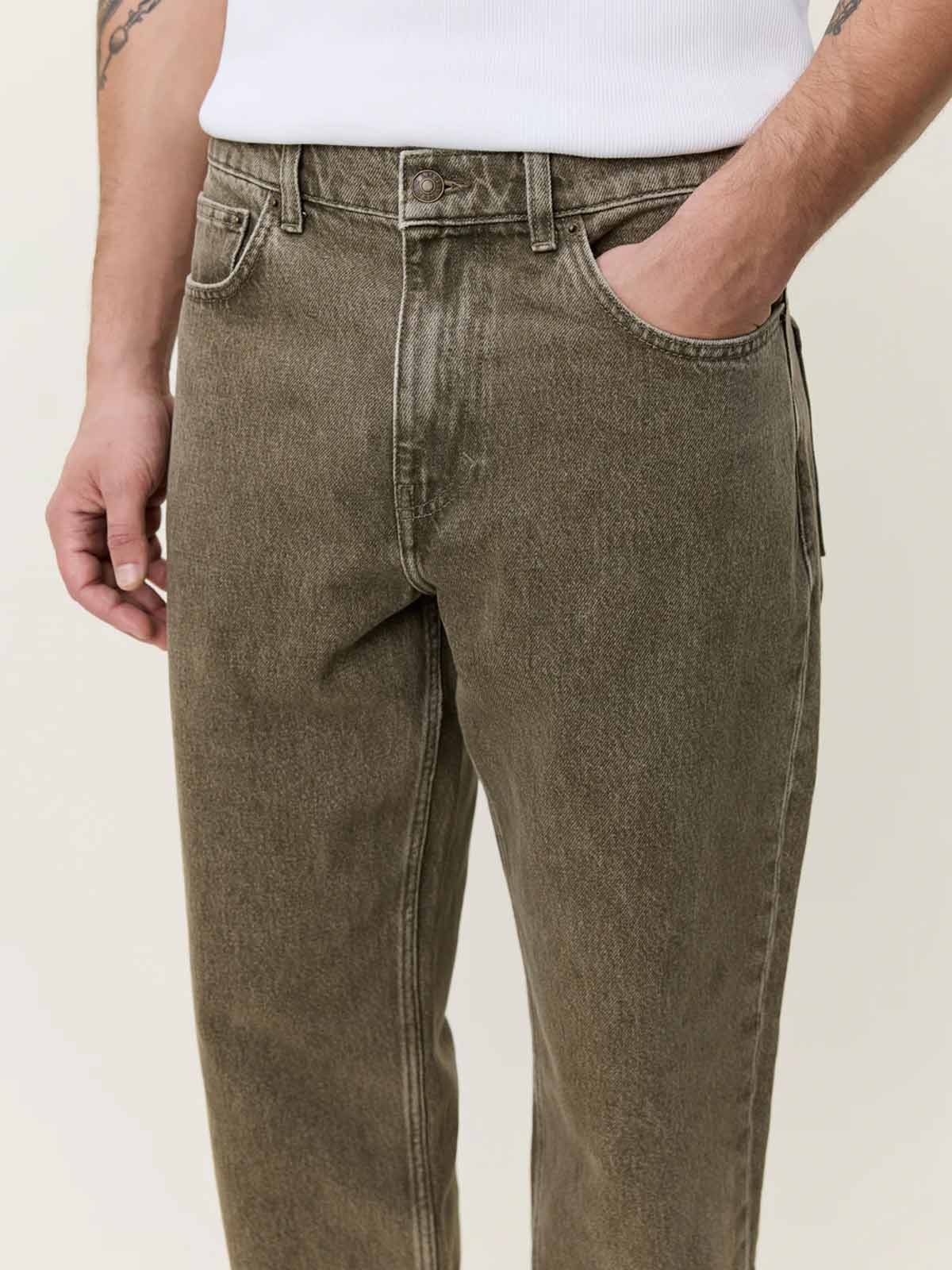 Les Deux Ryder Jeans Light Brown Denim Wash L32