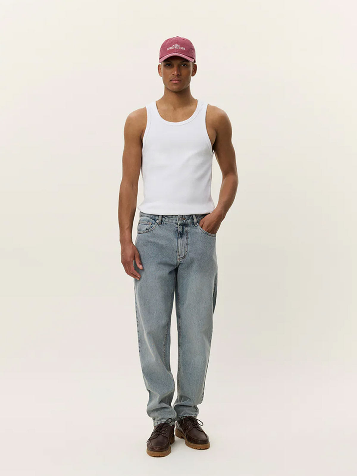 Les Deux Ryder Washed Denim Jeans Light Indigo L32