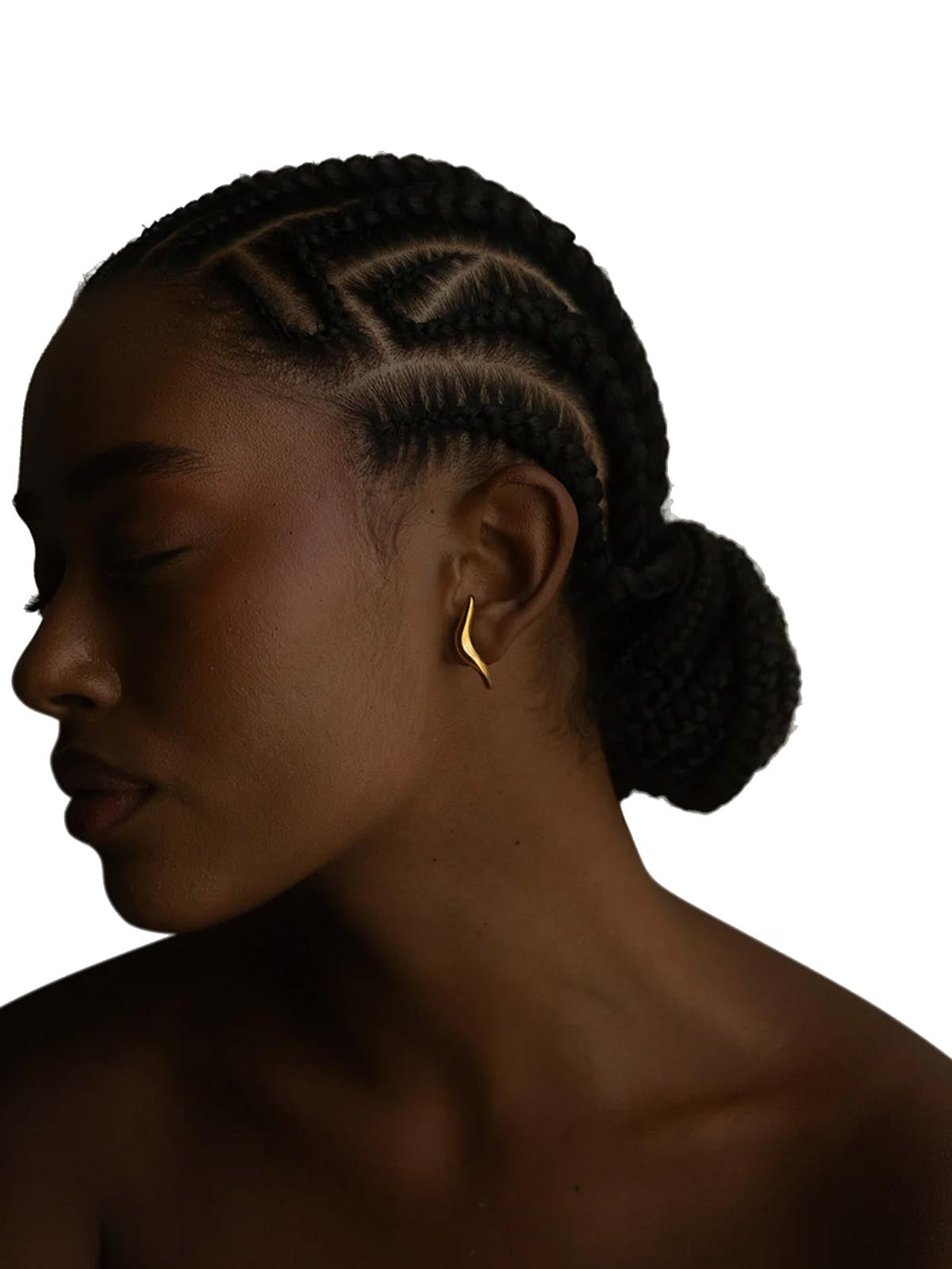 Les Solides Flow Earrings Gold