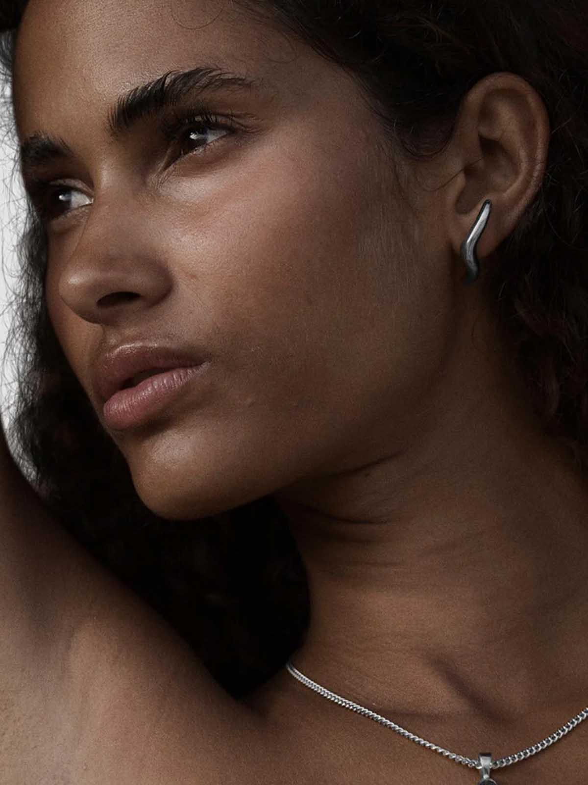 Les Solides Flow Earrings Silver