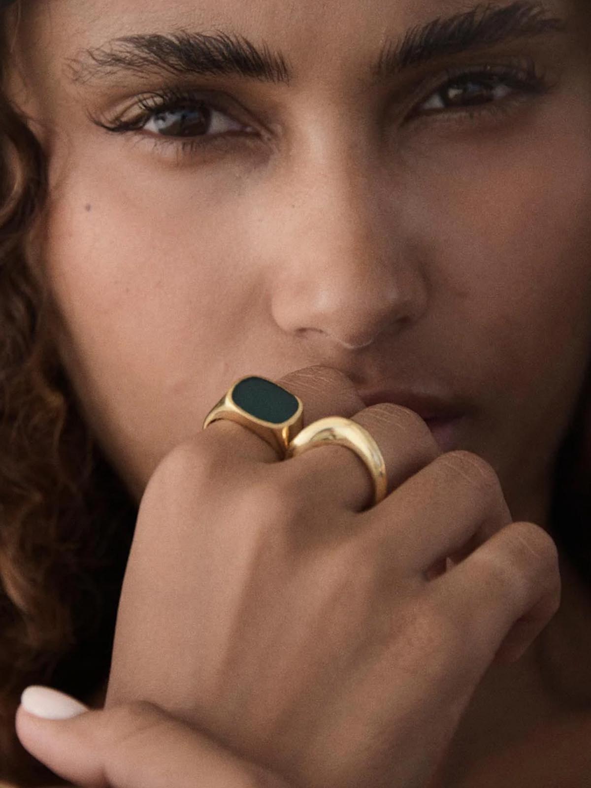 Les Solides Flow Ring Gold