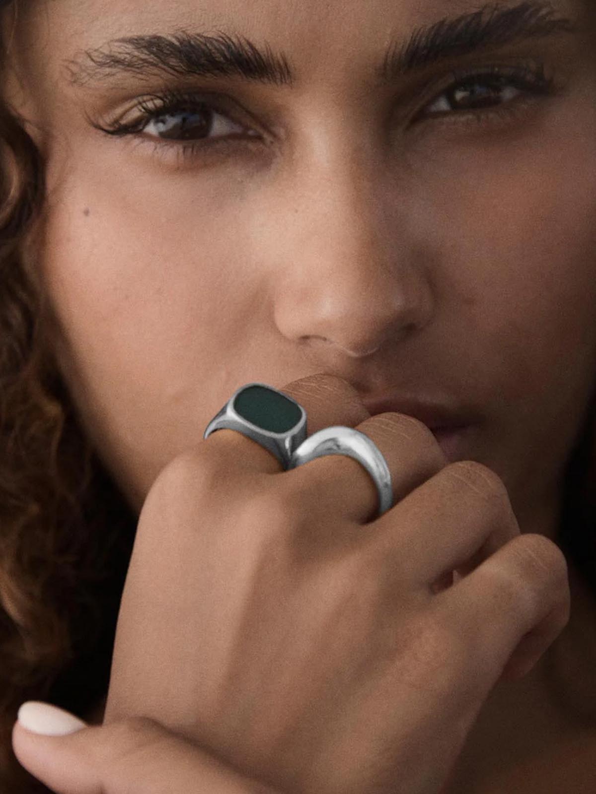 Les Solides Flow Ring Silver