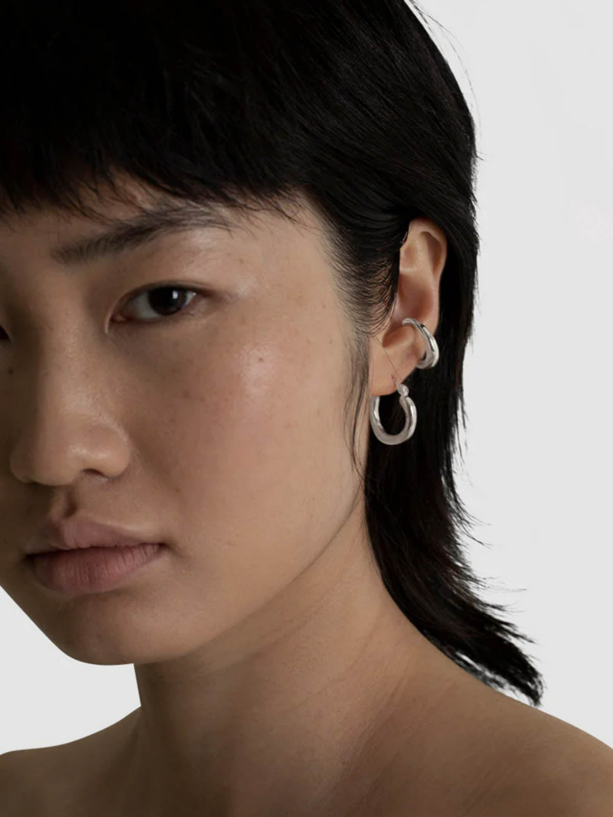 Les Solides Queer Hoops Click Silver