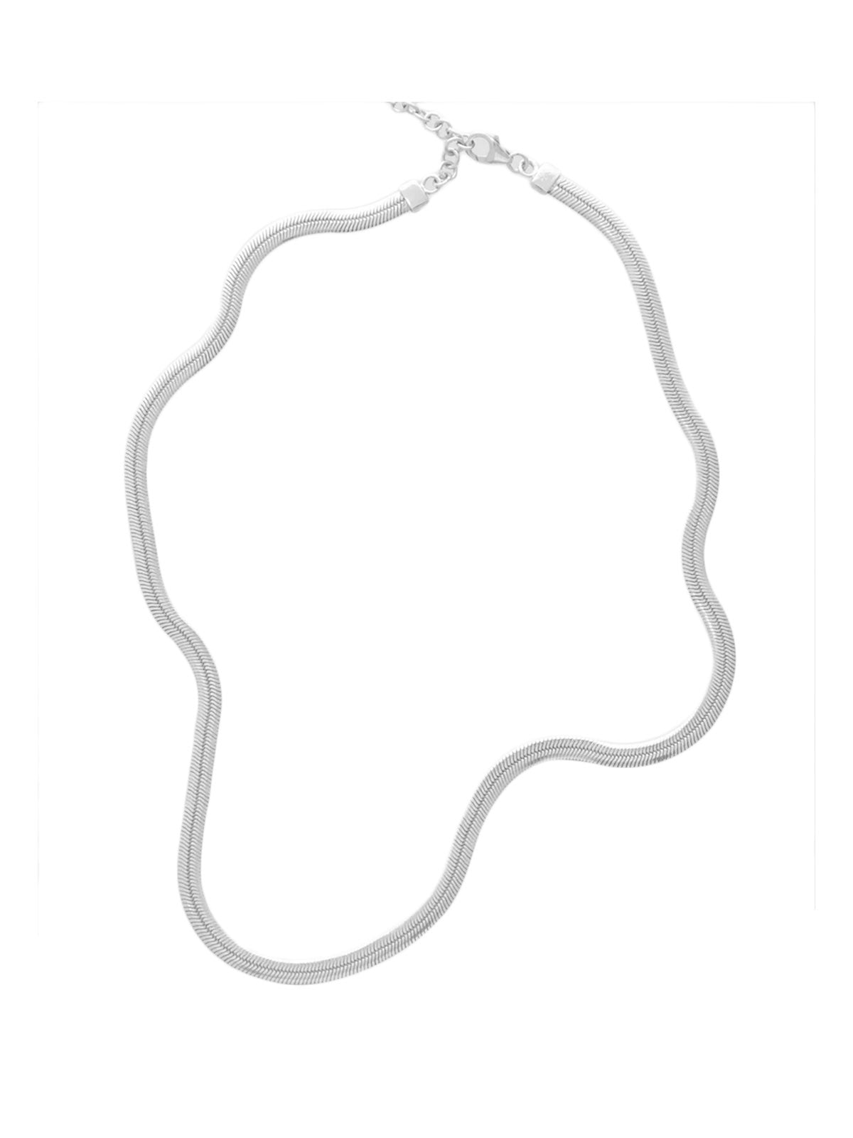 Les Solides Snake Necklace Silver