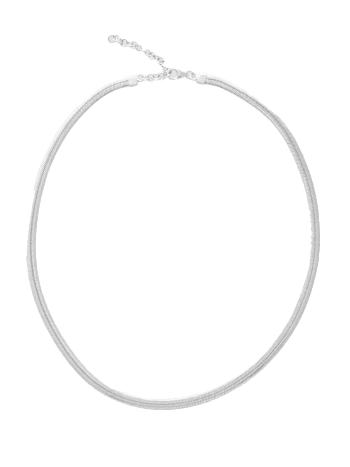Les Solides Snake Necklace Silver