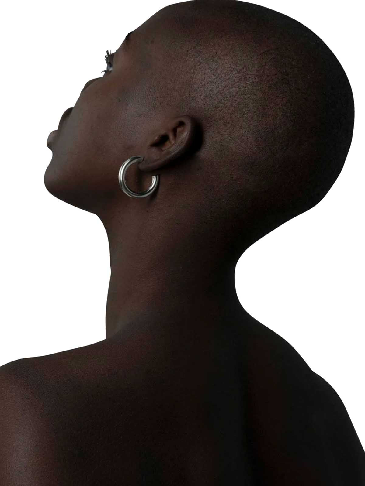 Les Solides Big Hoops Click Silver