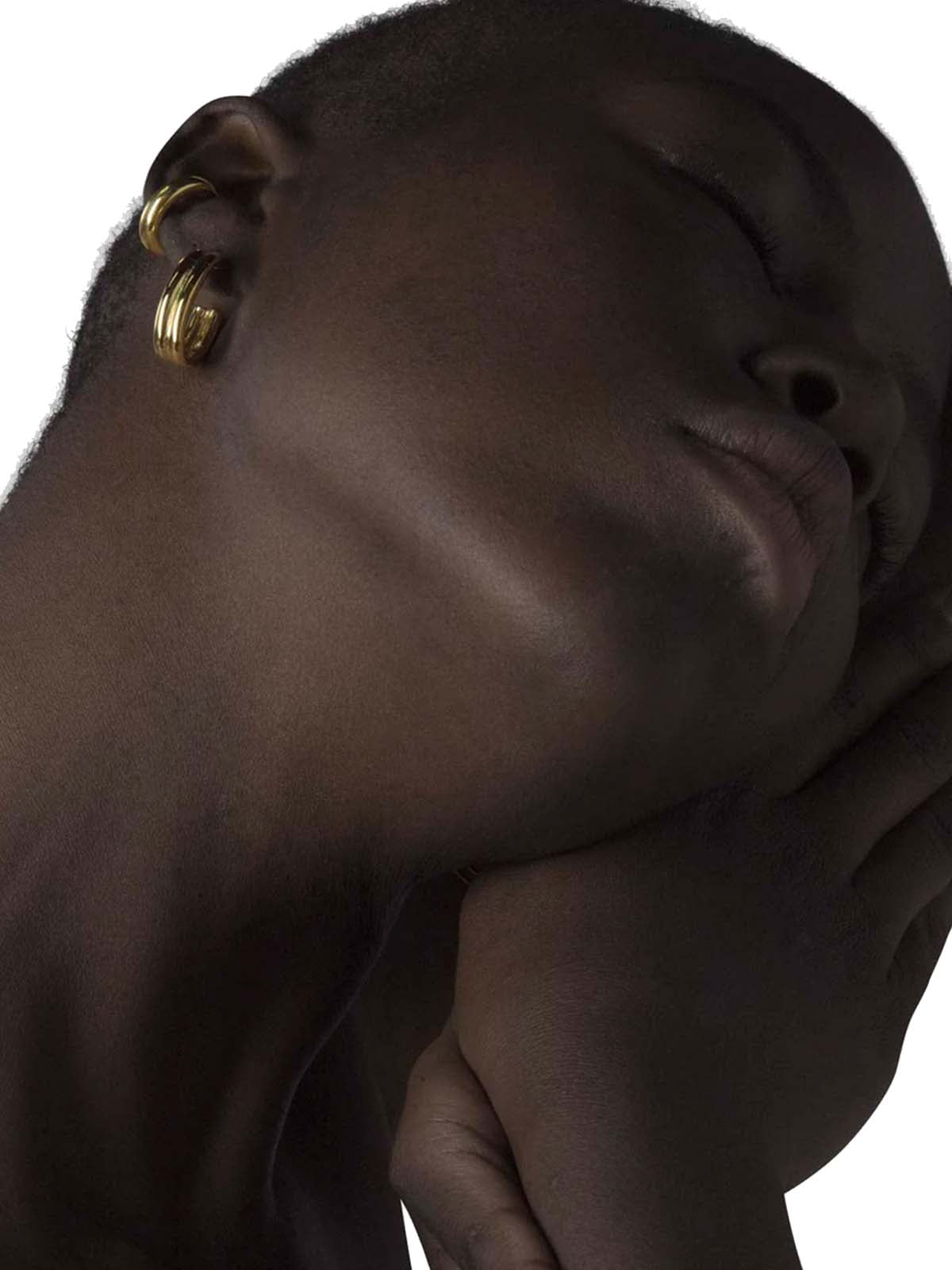 Les Solides Double Oval Hoops Gold