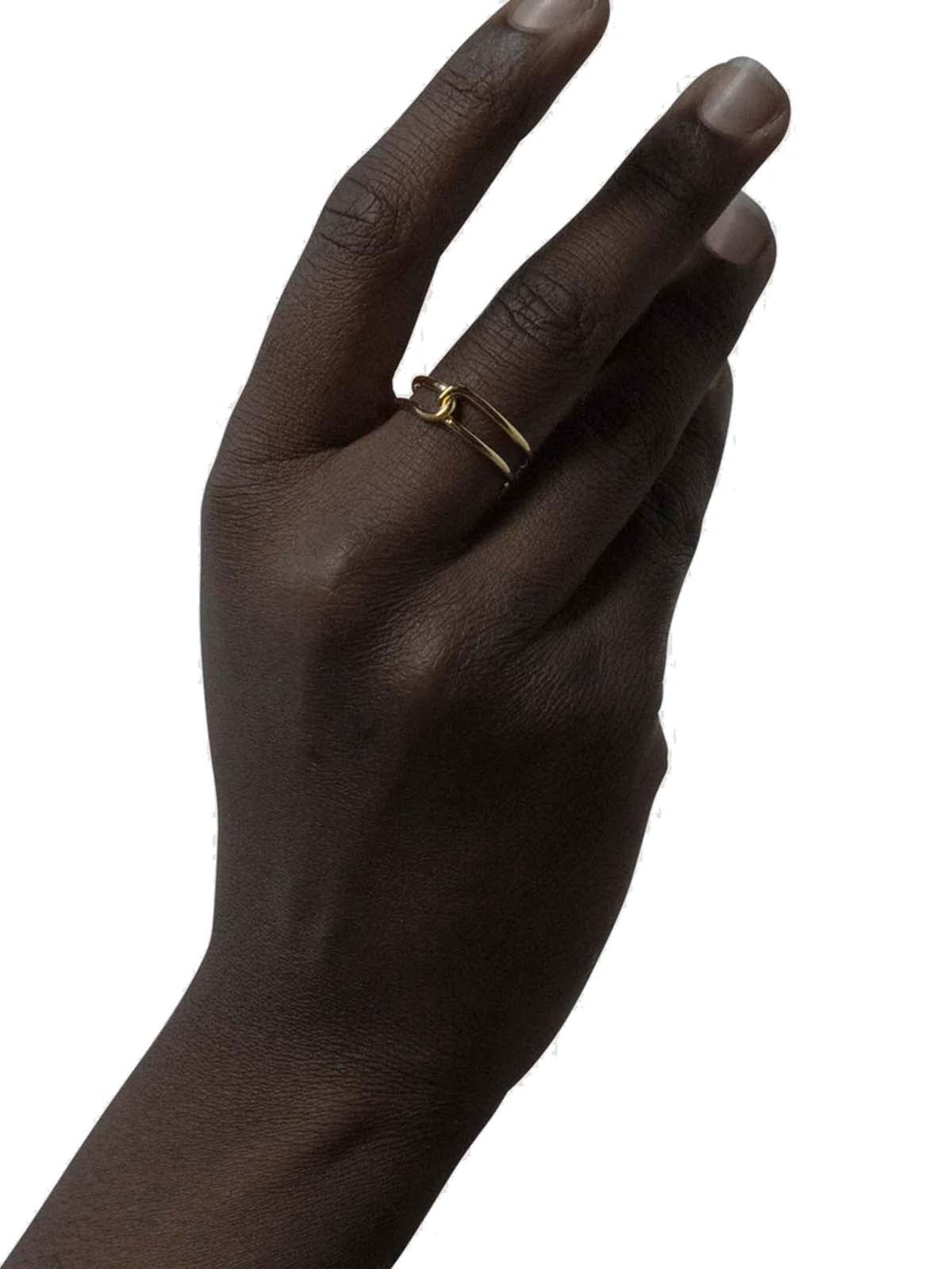 Les Solides Loop Ring Thin Gold