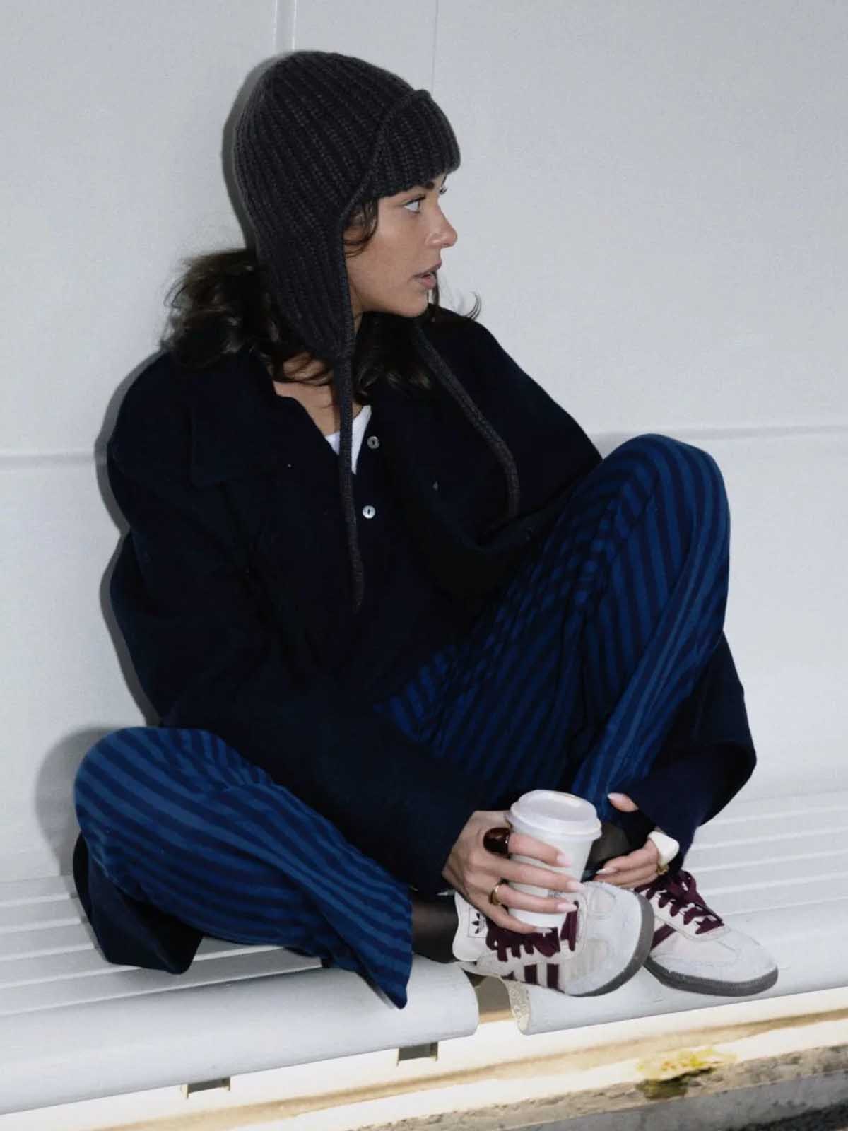 Lovem Aviator Cashmere Hat Brown